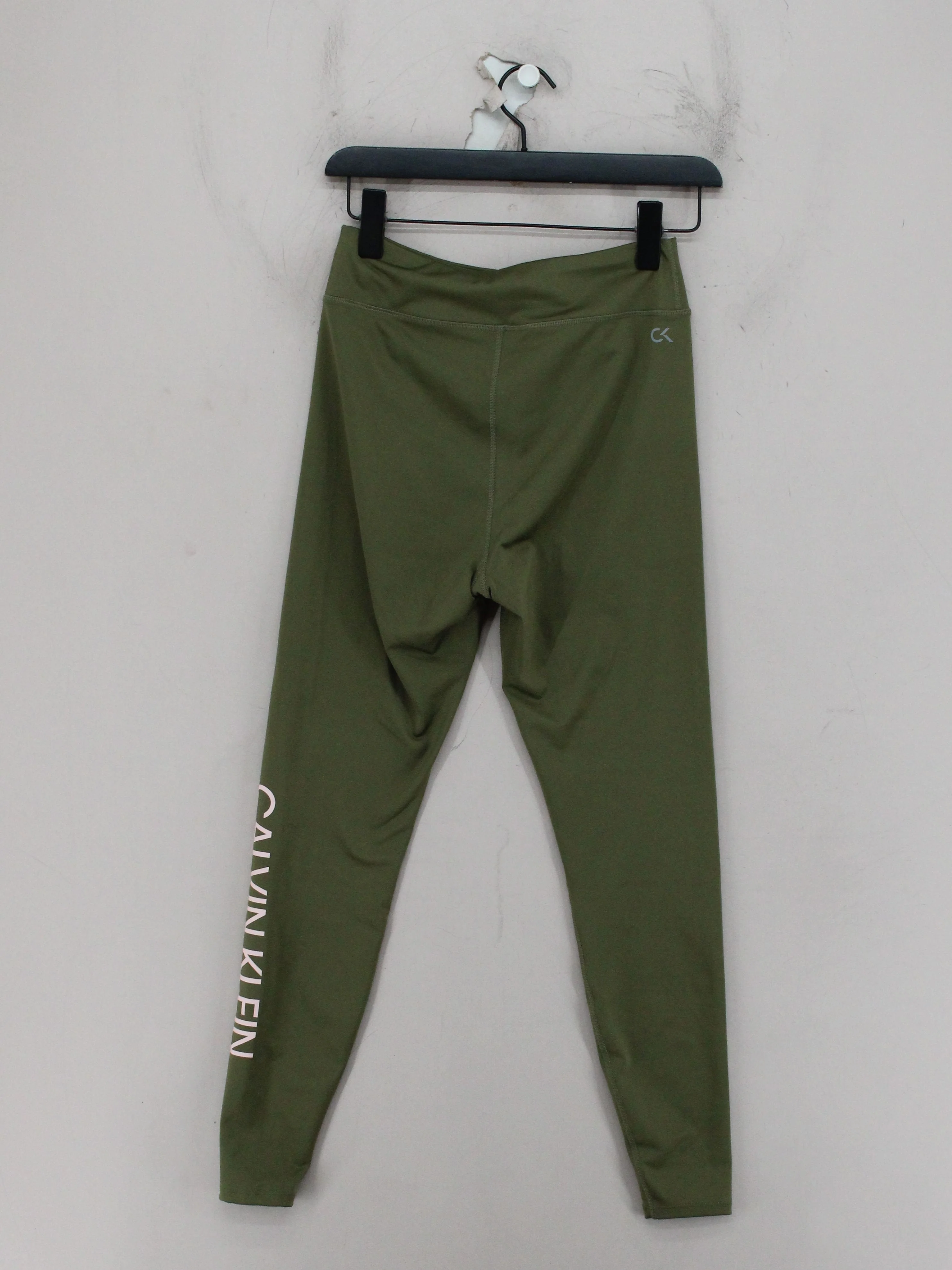 Calvin Klein Women's Leggings S Green Graphic 100% Other Full length - Image 2