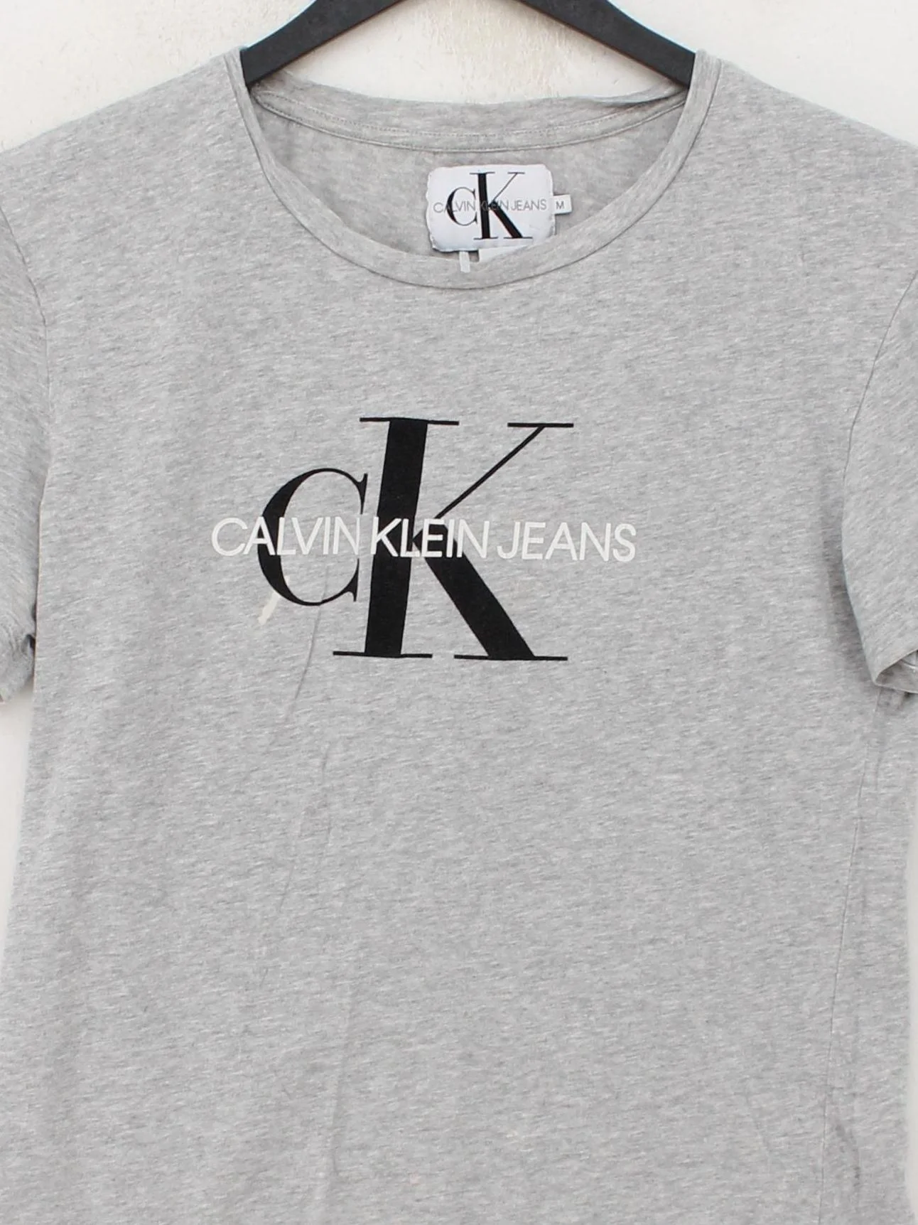 Calvin Klein Women's T-Shirt M Grey 100% Other Basic - Image 3
