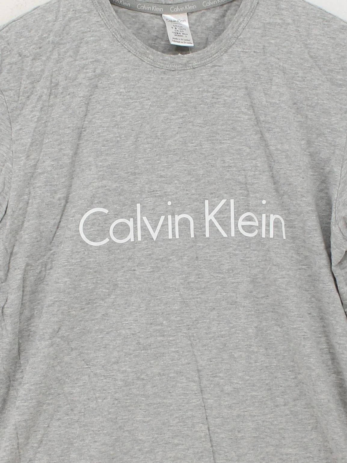 Calvin Klein Women's T-Shirt S Grey 100% Cotton Basic - Image 3