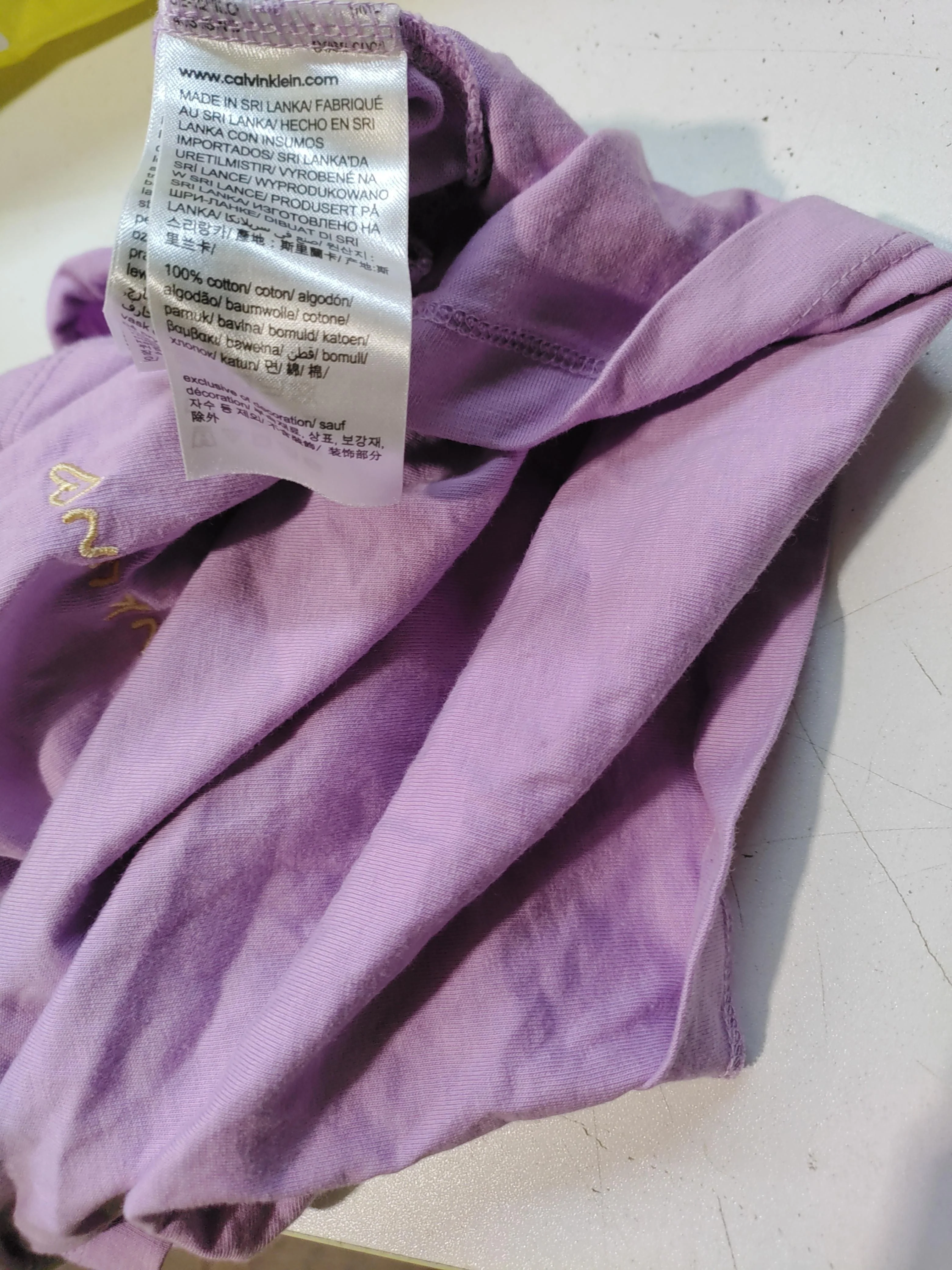 Calvin Klein Women's T-Shirt XS Purple 100% Cotton Short Sleeve Round Neck Basic - Image 6