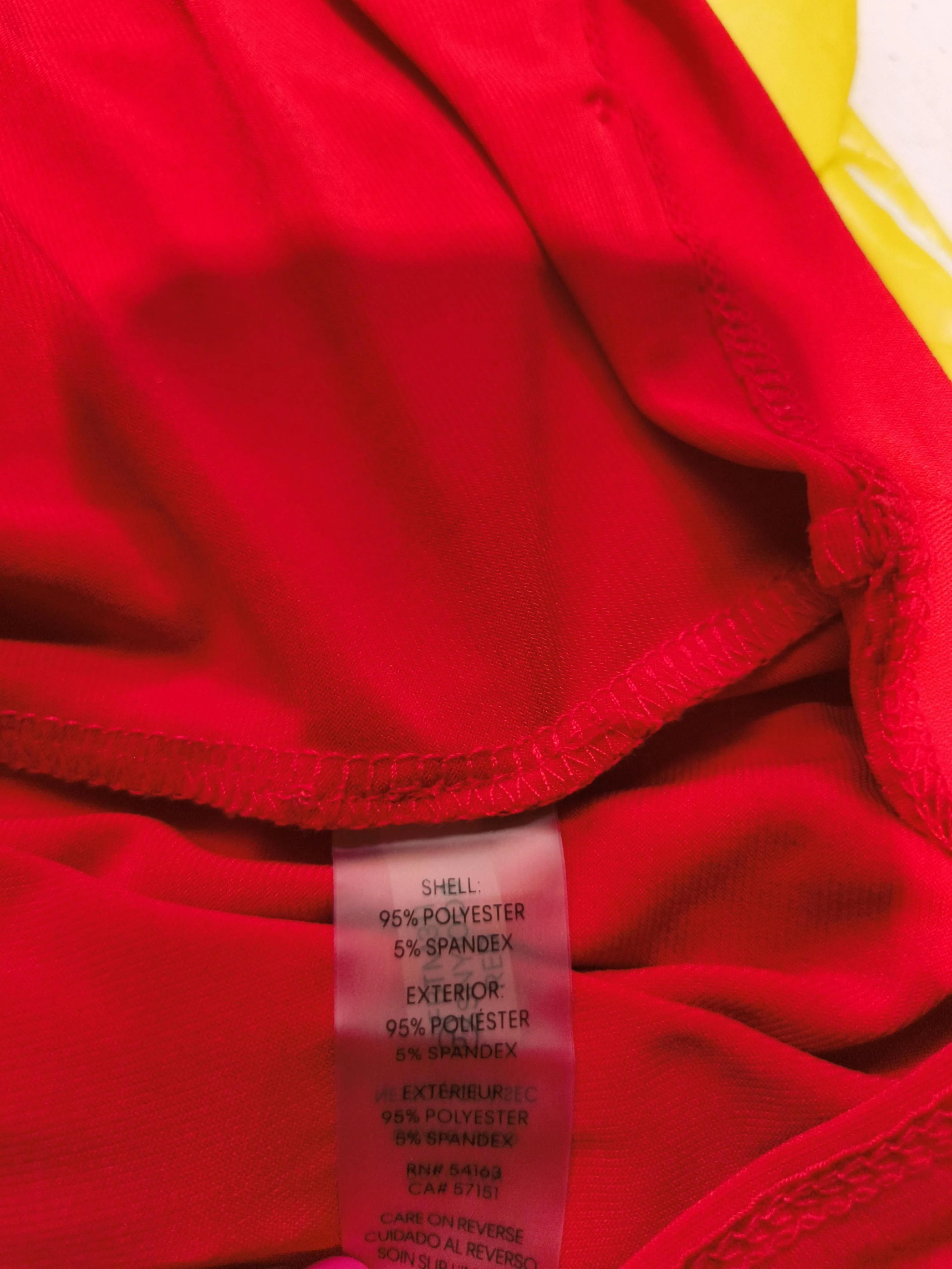 Calvin Klein Women's Top M Red Polyester with Spandex Sleeveless V-Neck Basic - Image 6