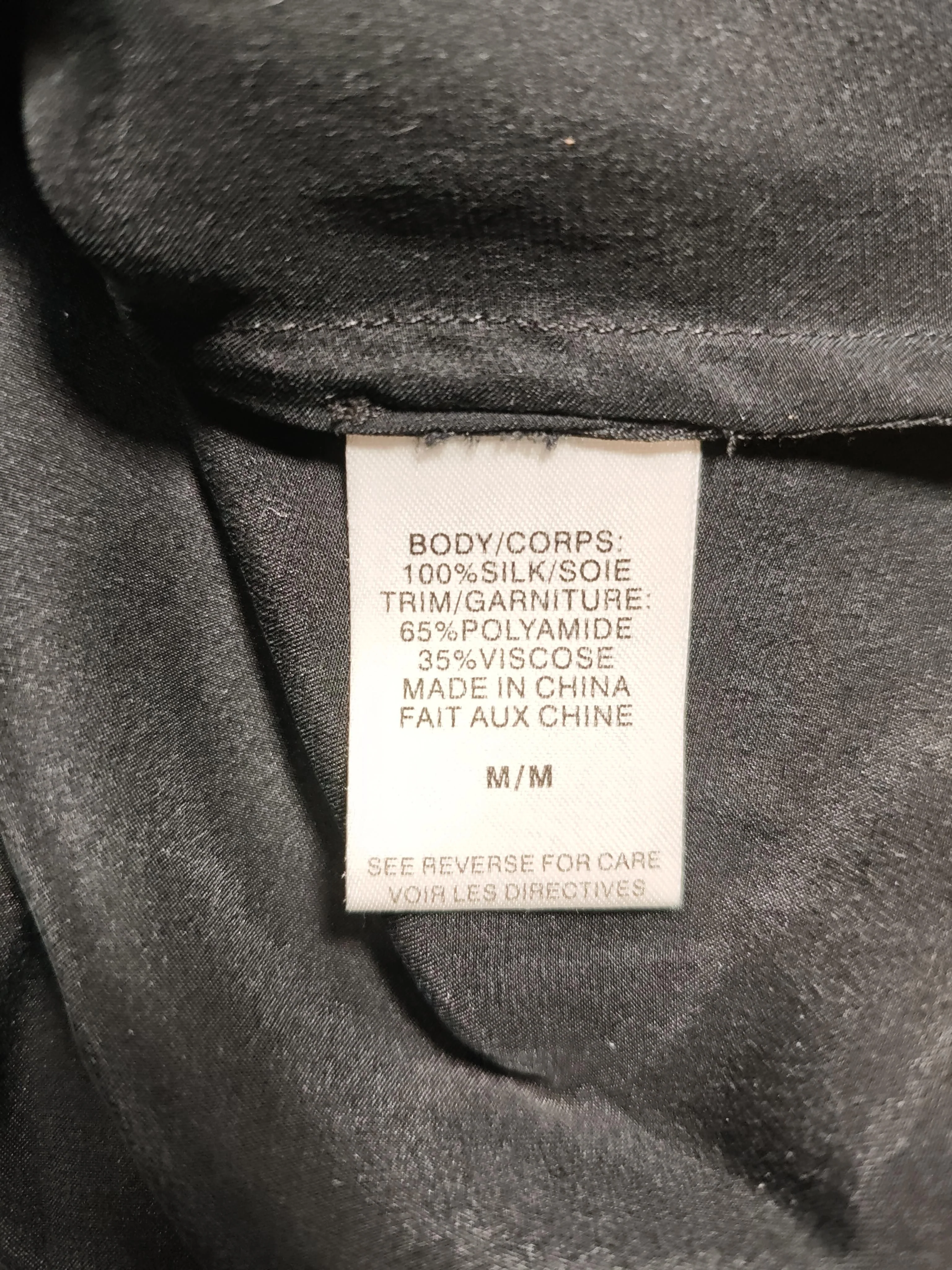 Cami Women's Top M Black Silk with Polyamide, Viscose Sleeveless V-Neck Basic - Image 6
