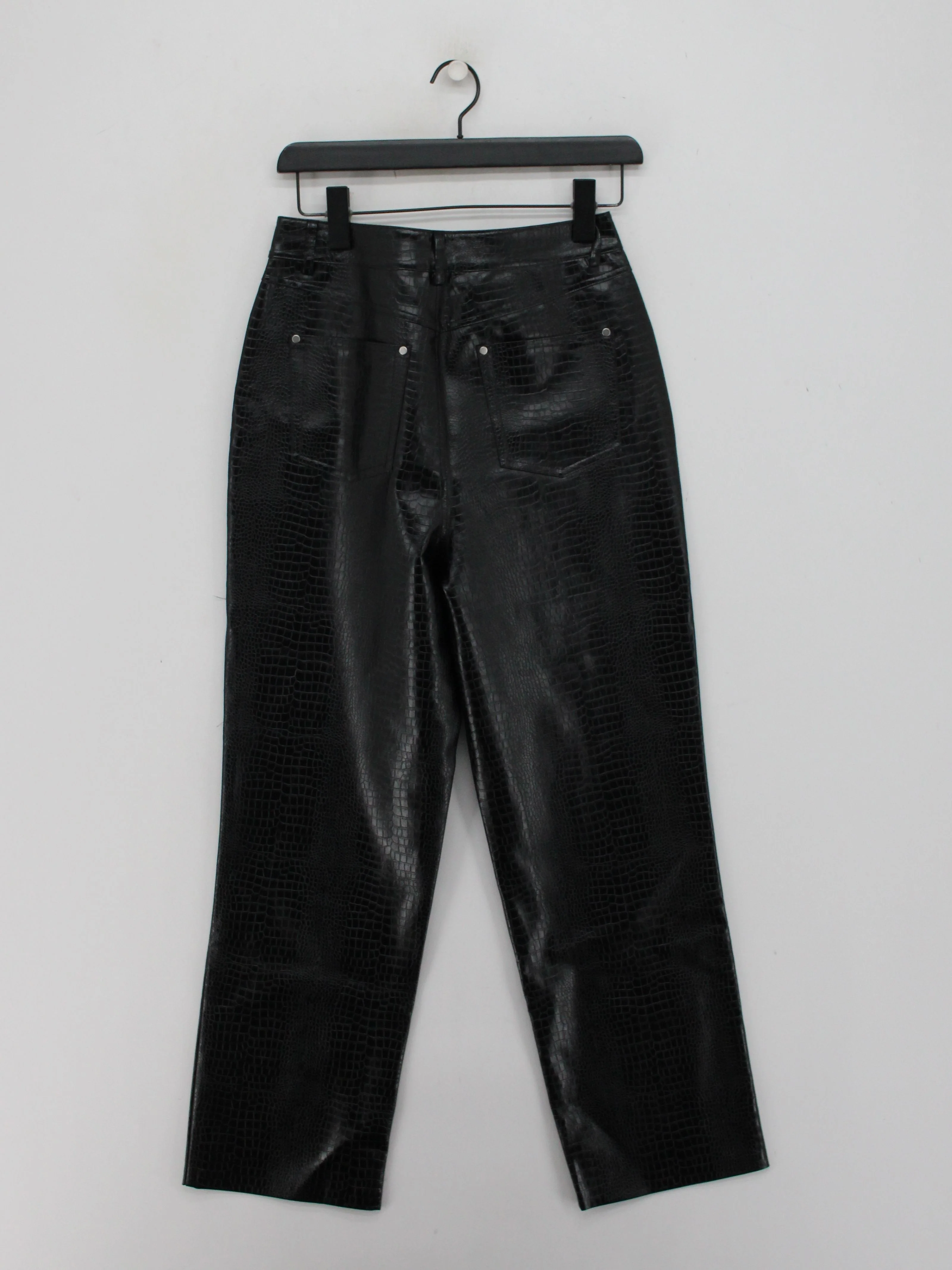 Cami Women's Trousers UK 10 Black Polyester with Cotton Chino - Image 2