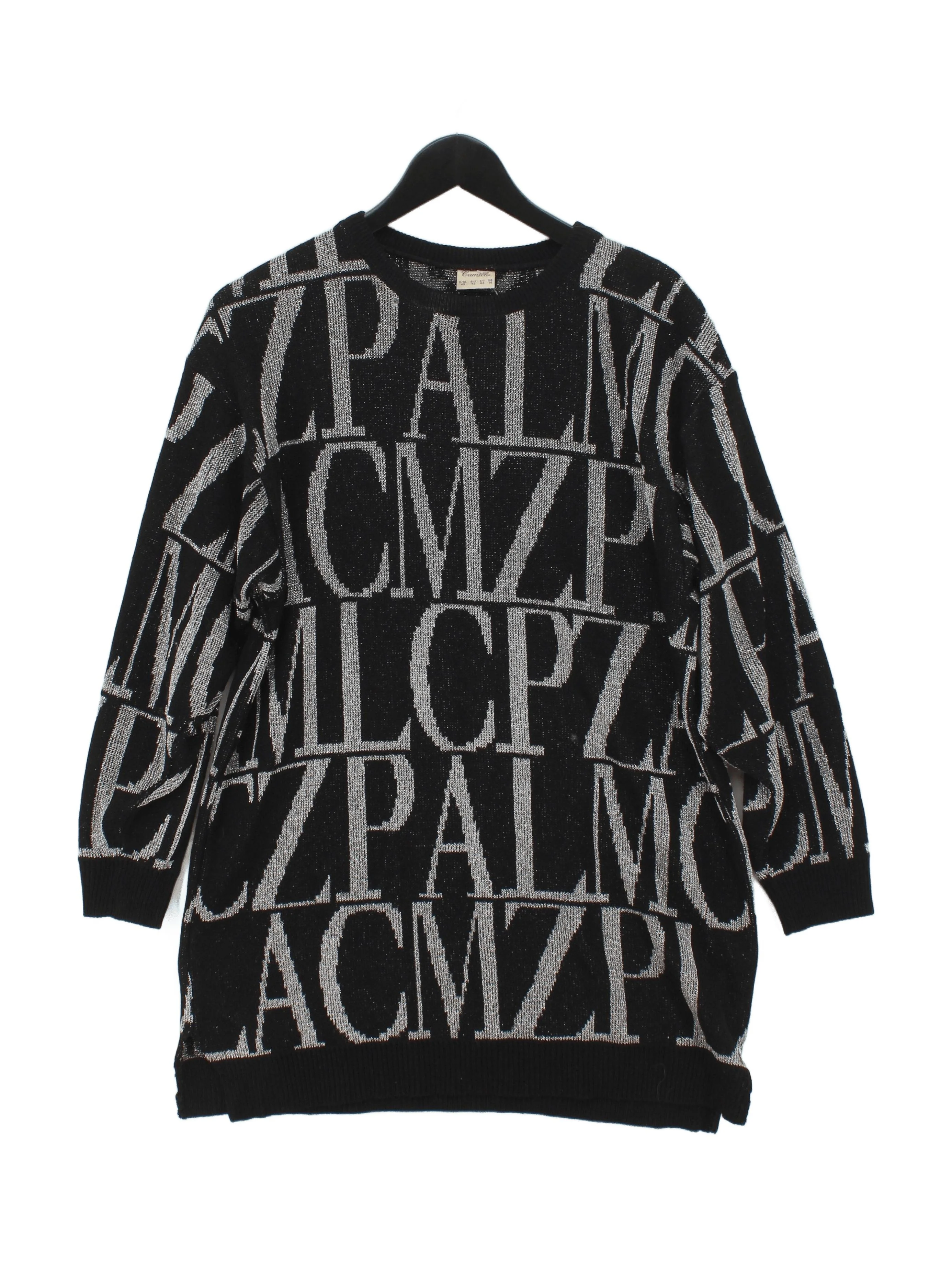Camilla Women's Jumper UK 14 Multi Graphic Acrylic with Other Crew Neck Pullover