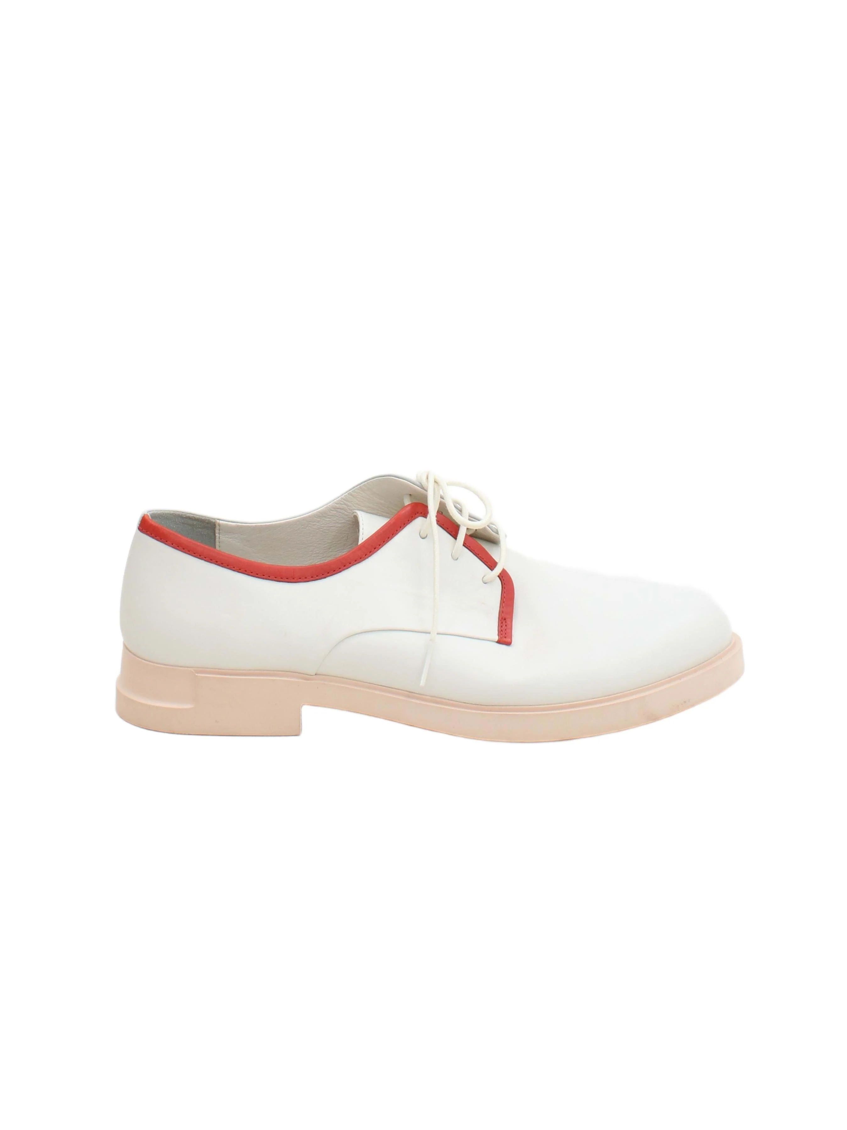 Camper Women's Flat Shoes UK 7 White 100% Leather Loafer