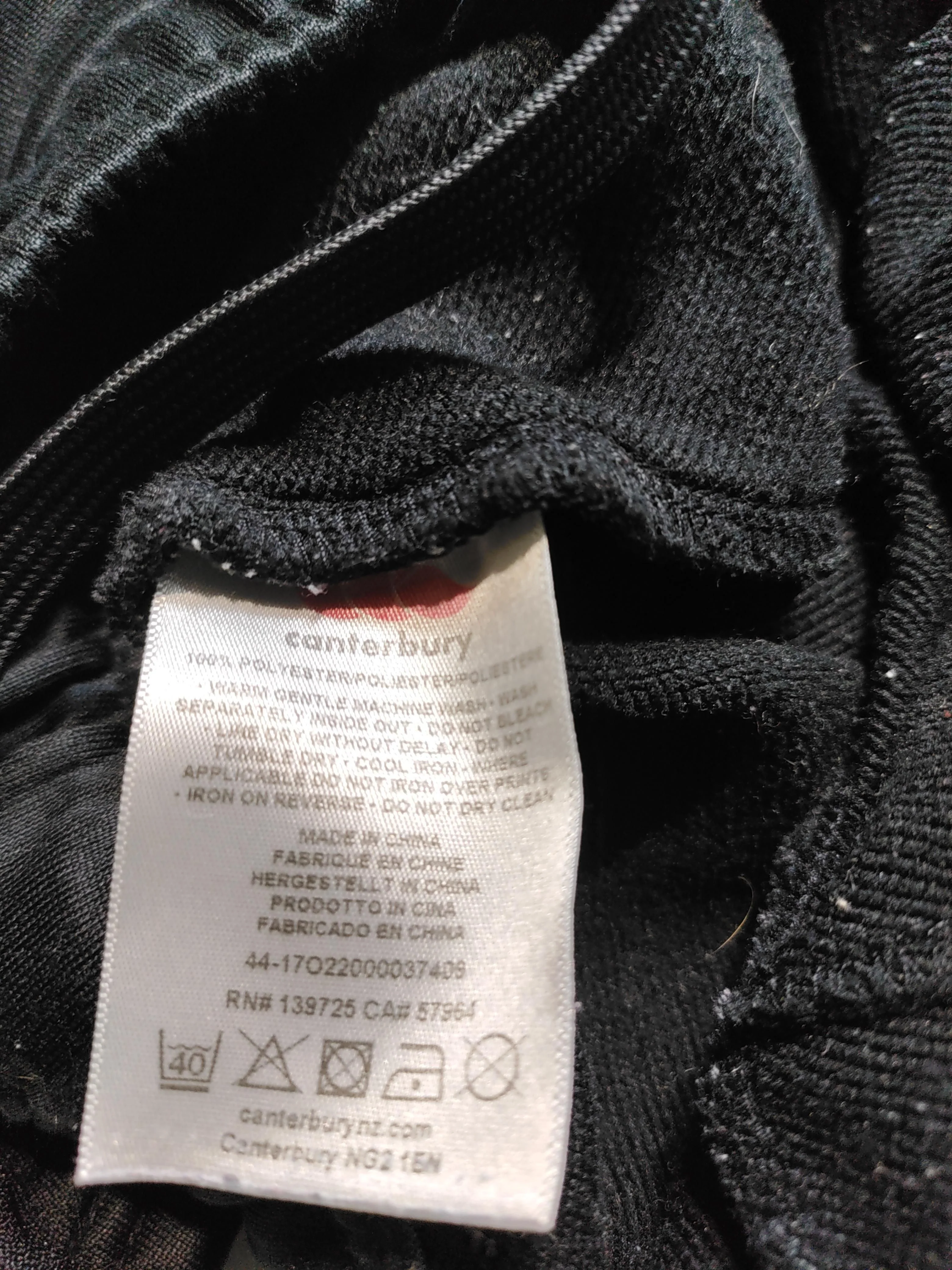 Canterbury Men's Sports Bottoms S Black 100% Polyester Sweatpants - Image 6