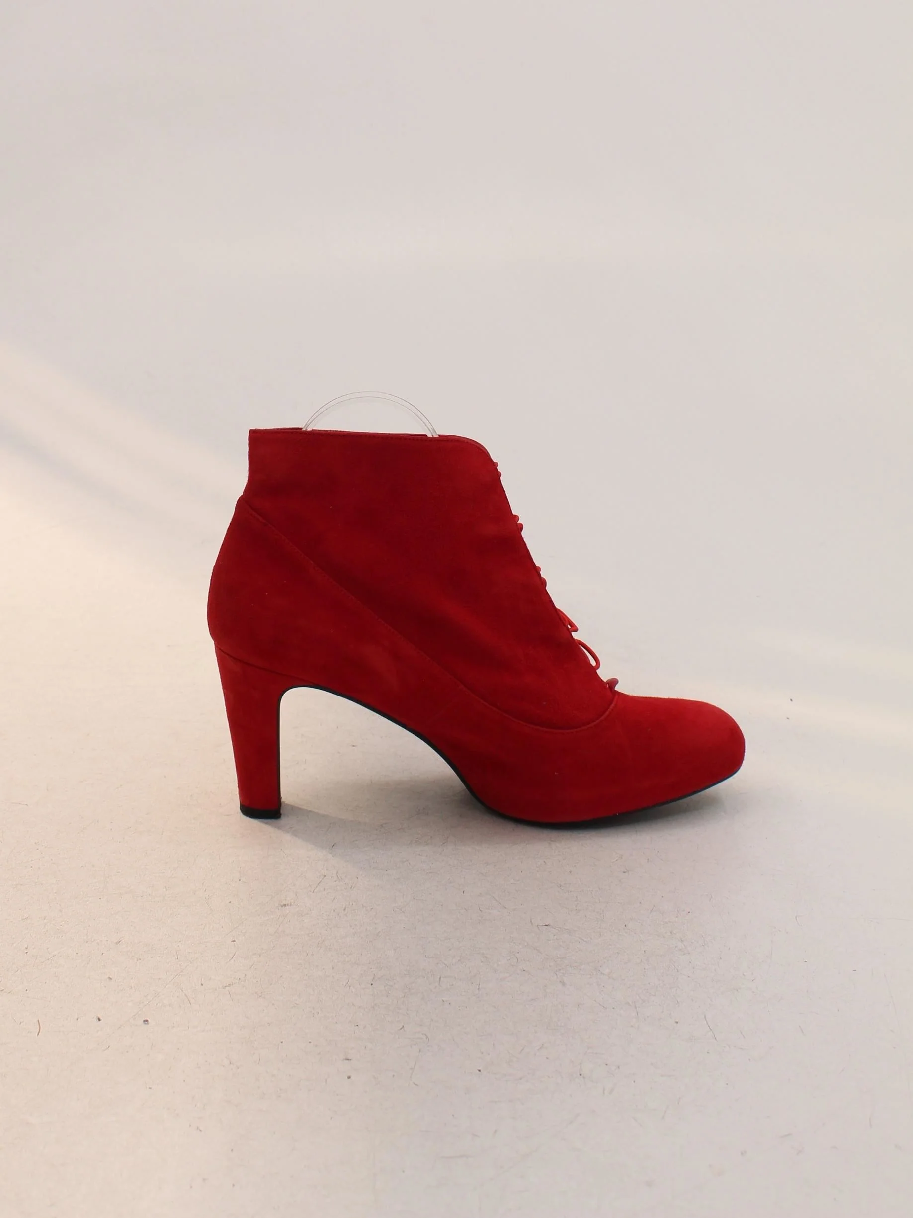 Capollini Women's Boots UK 5.5 Red 100% Suede Combat - Image 5