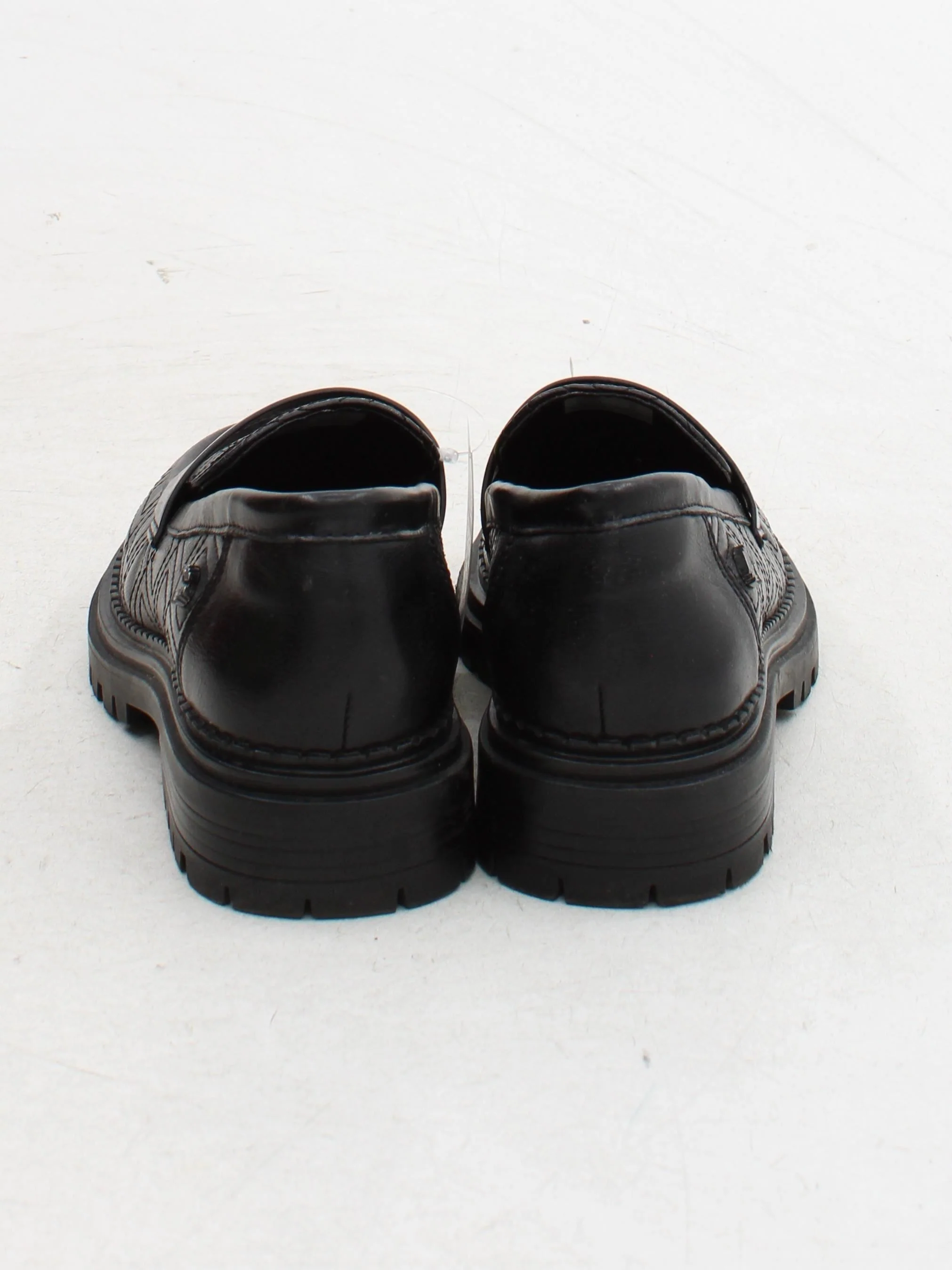 Carvela Men's Shoes UK 4 Black Geometric 100% Leather Loafer - Image 3