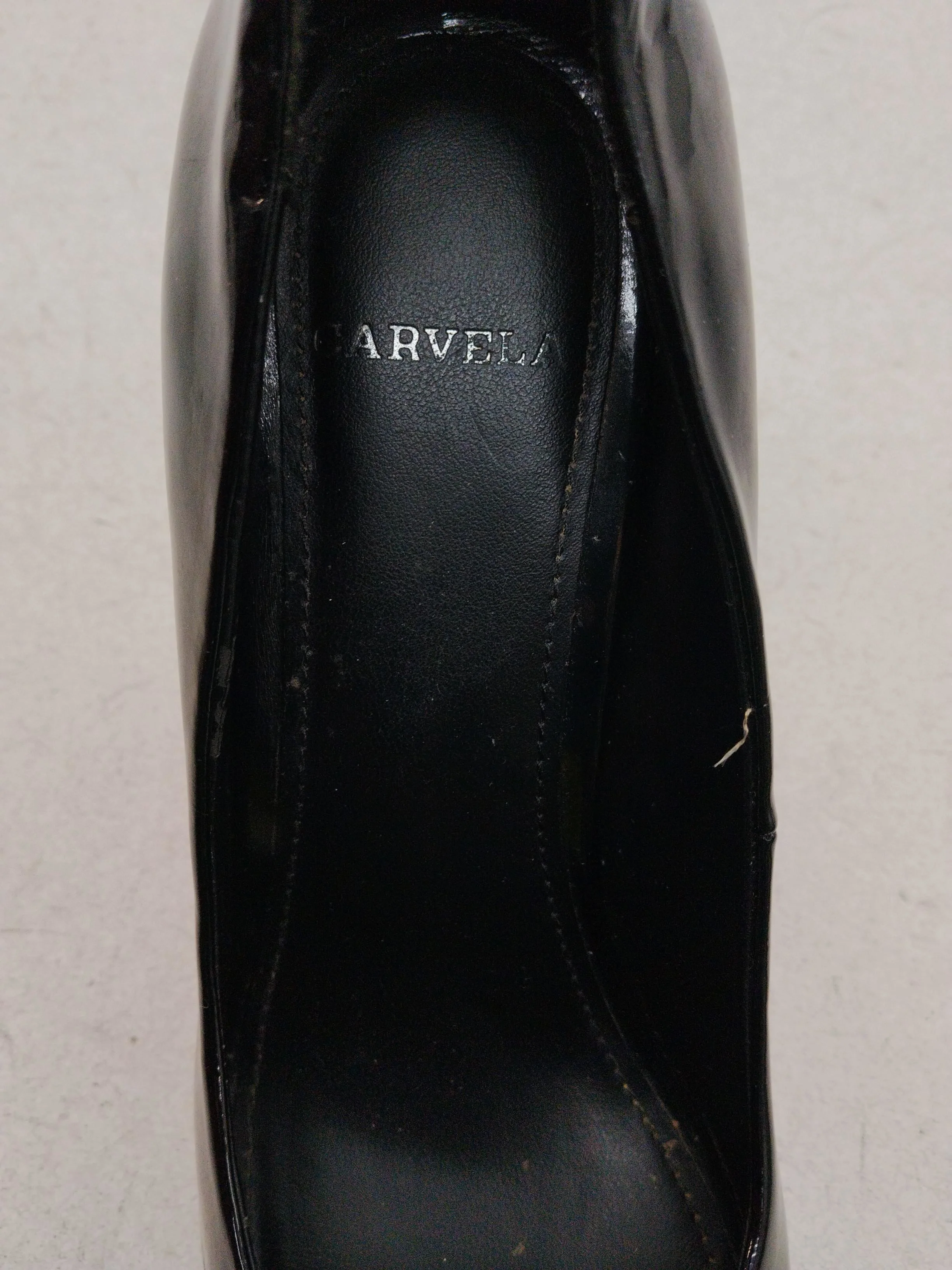 Carvela Women's Heels UK 4 Black 100% Faux Leather Court - Image 6