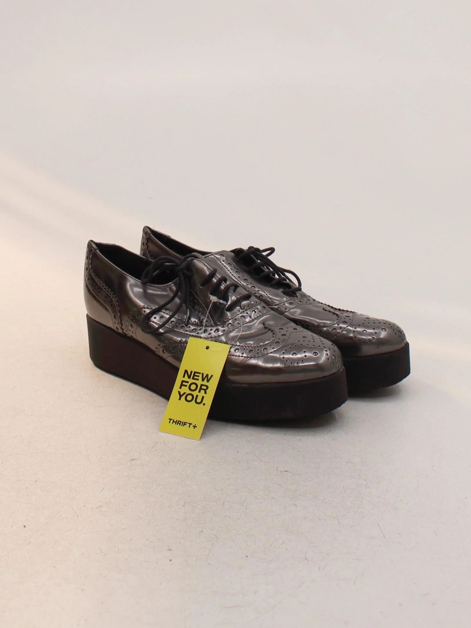 Carvela Women's Heels UK 6 Grey 100% Faux Leather Platform - Image 4