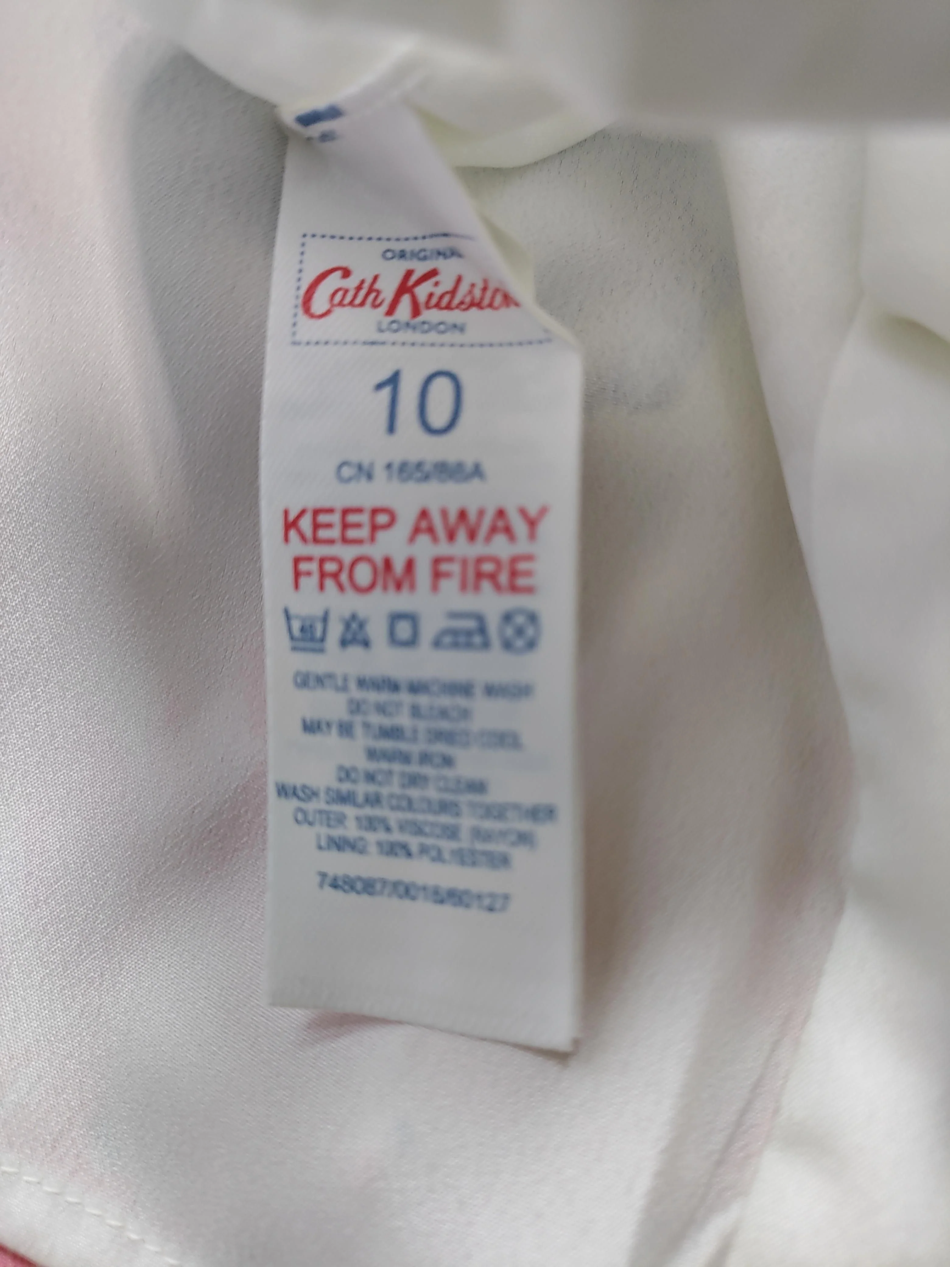 Cath Kidston T-Shirt Midi Dress UK10 in White - Image 7