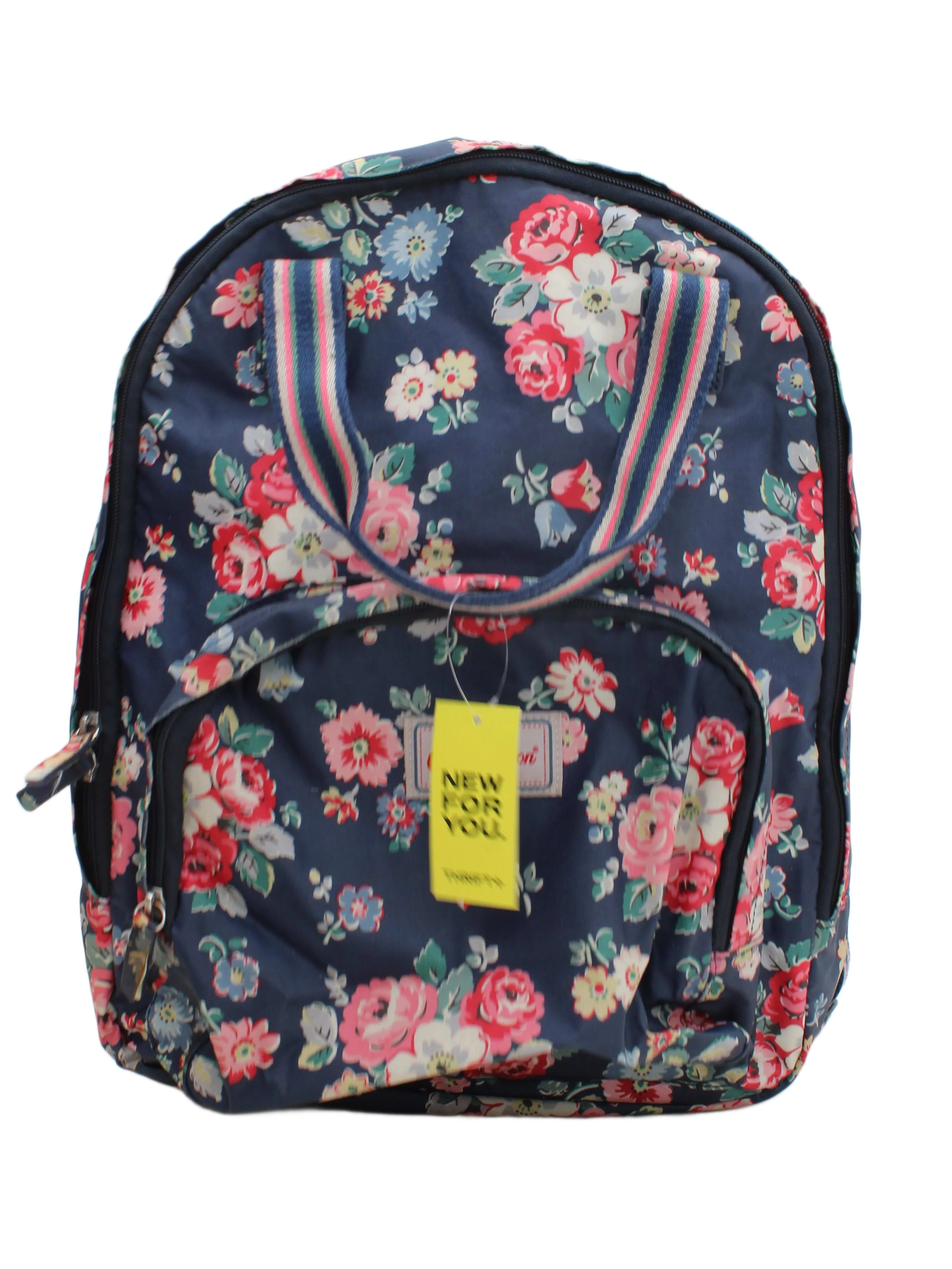 Cath Kidston Women's Bag Blue Floral Cotton with Polyester Backpack