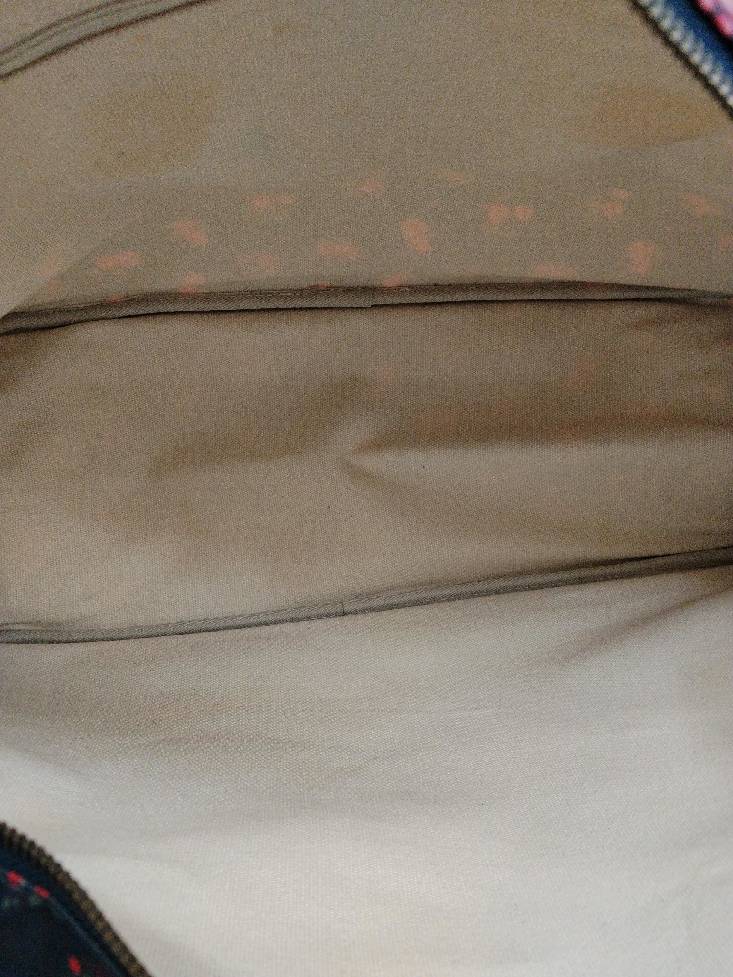 Cath Kidston Women's Bag Blue Floral Faux Leather with Cotton, Leather Gym Bag - Image 4