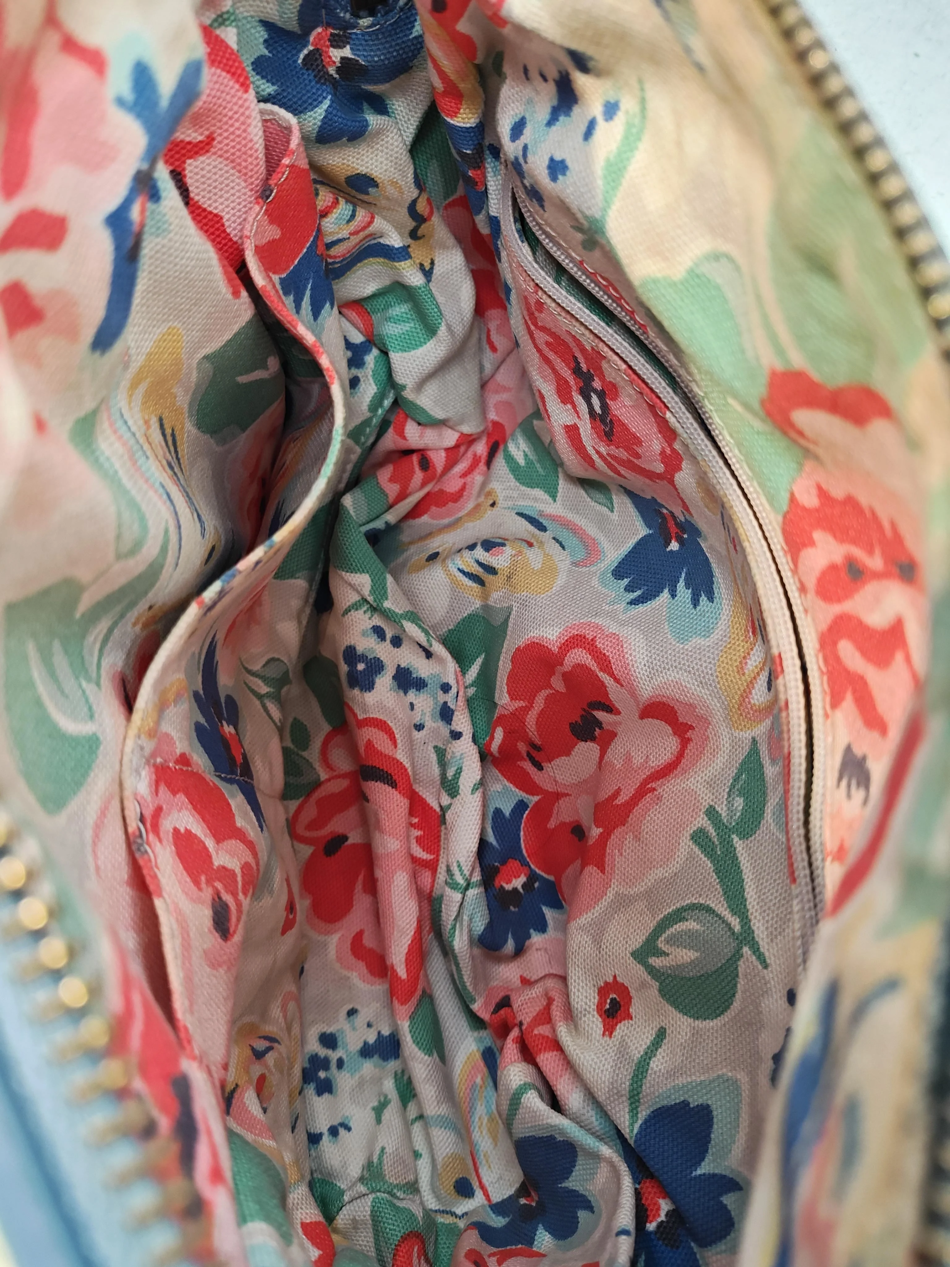 Cath Kidston Women's Bag Multi Polkadot Other with Leather Shoulder Bag - Image 4