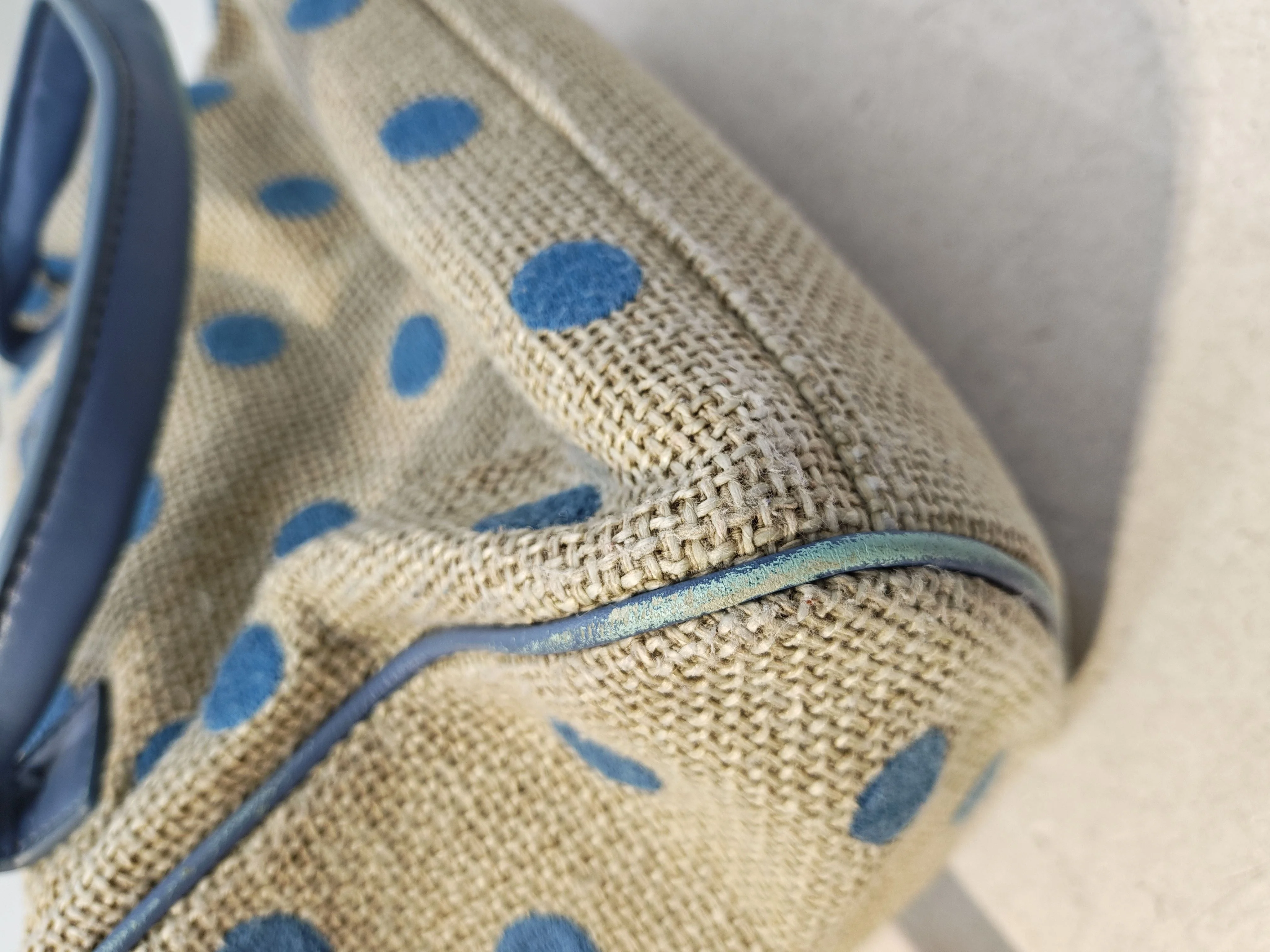 Cath Kidston Women's Bag Multi Polkadot Other with Leather Shoulder Bag - Image 7