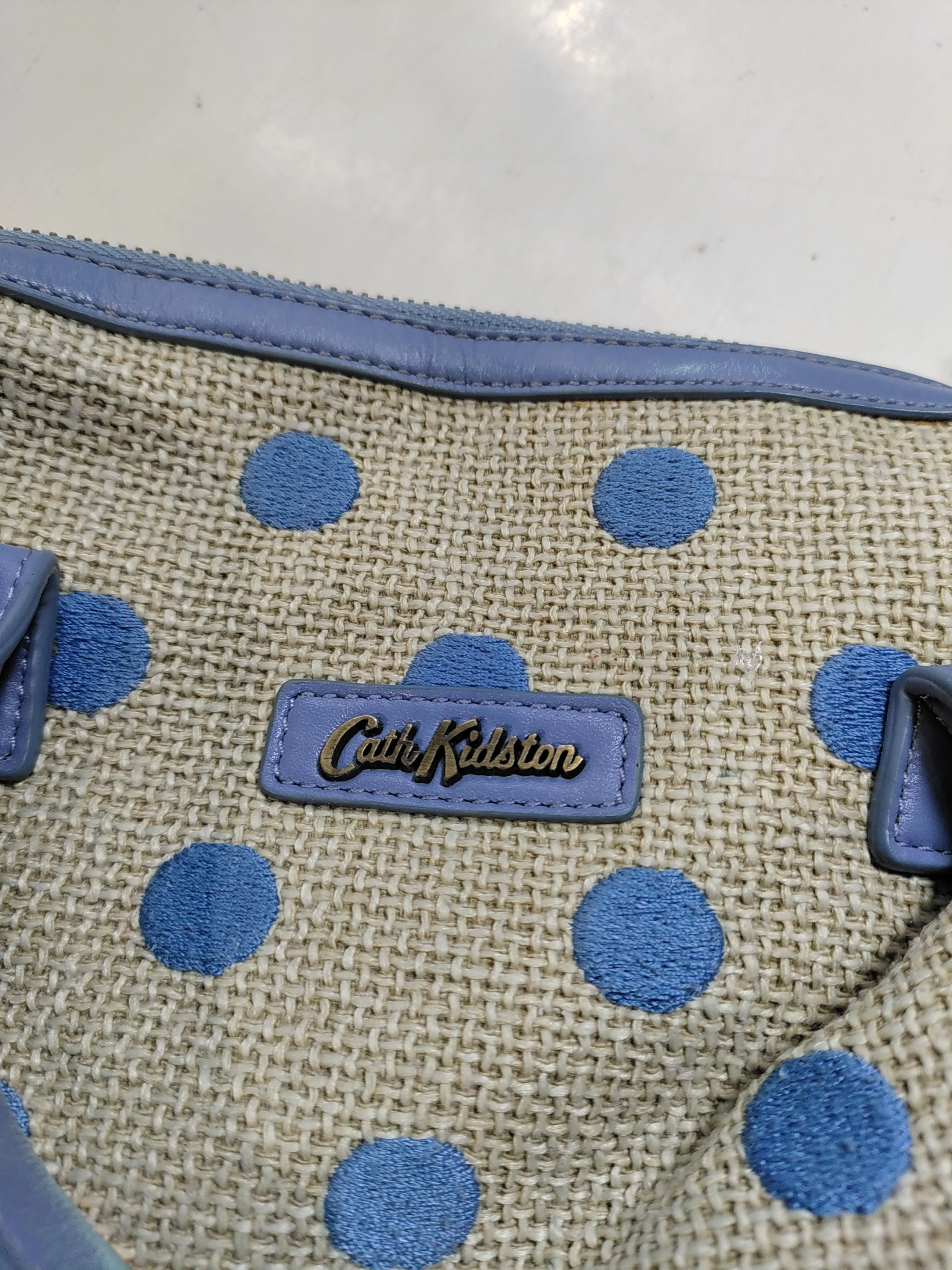 Cath Kidston Women's Bag Multi Polkadot Other with Leather Shoulder Bag - Image 9