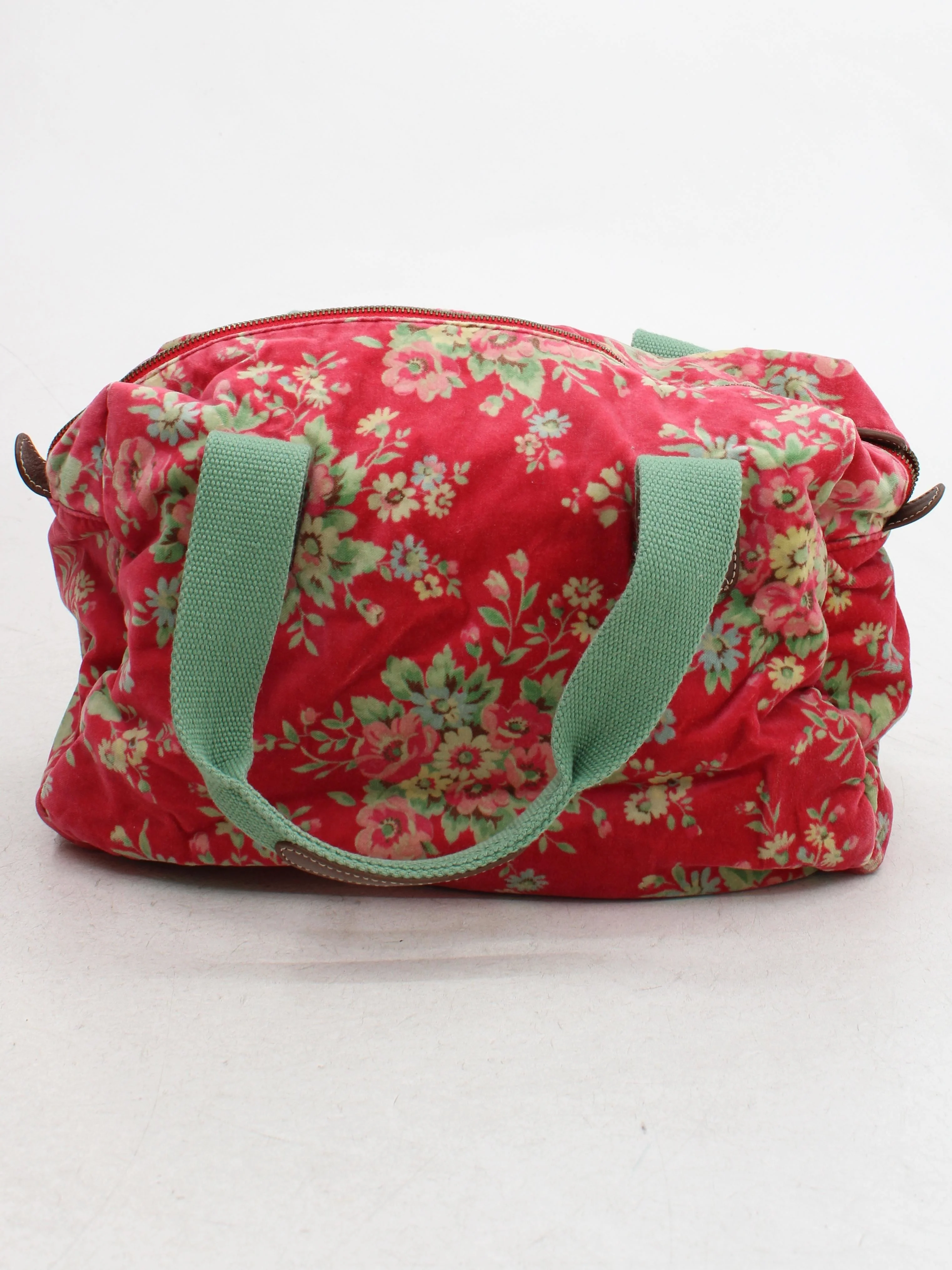 Cath Kidston Women's Bag Red Floral 100% Cotton Shoulder Bag - Image 2