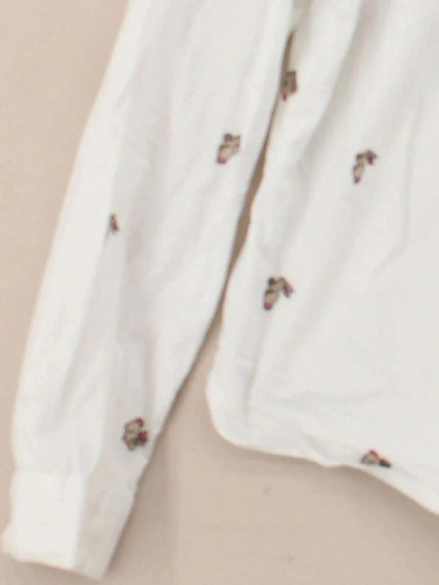 Cath Kidston Women's Shirt UK 14 White 100% Cotton Long Sleeve Collared Basic - Image 4