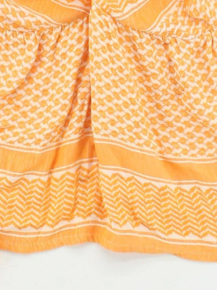 Cecilie Copenhagen Women's Top XL Orange 100% Other Cropped - Image 4