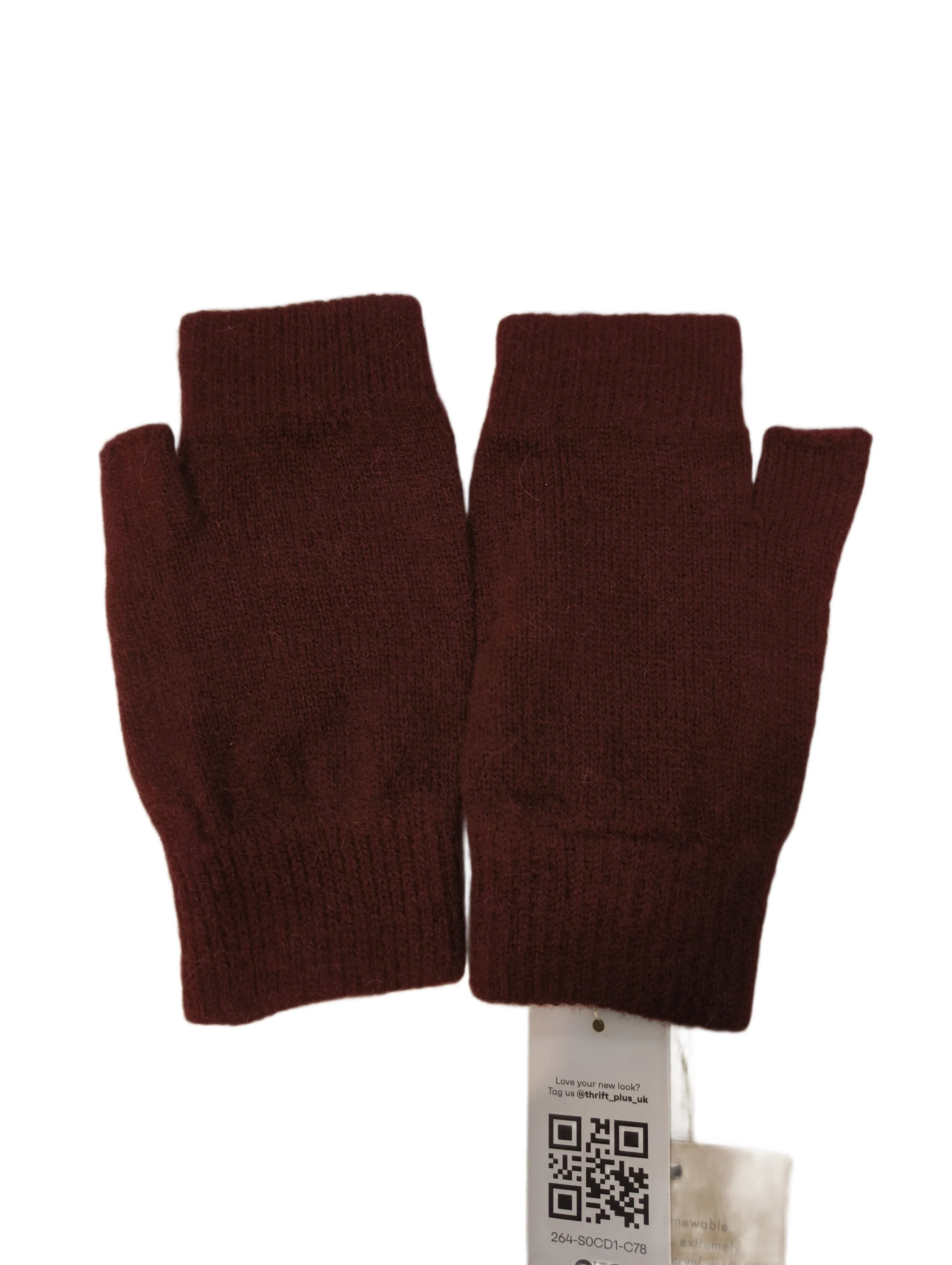 Celtic & Co Women's Gloves Red 100% Wool Arm Warmer
