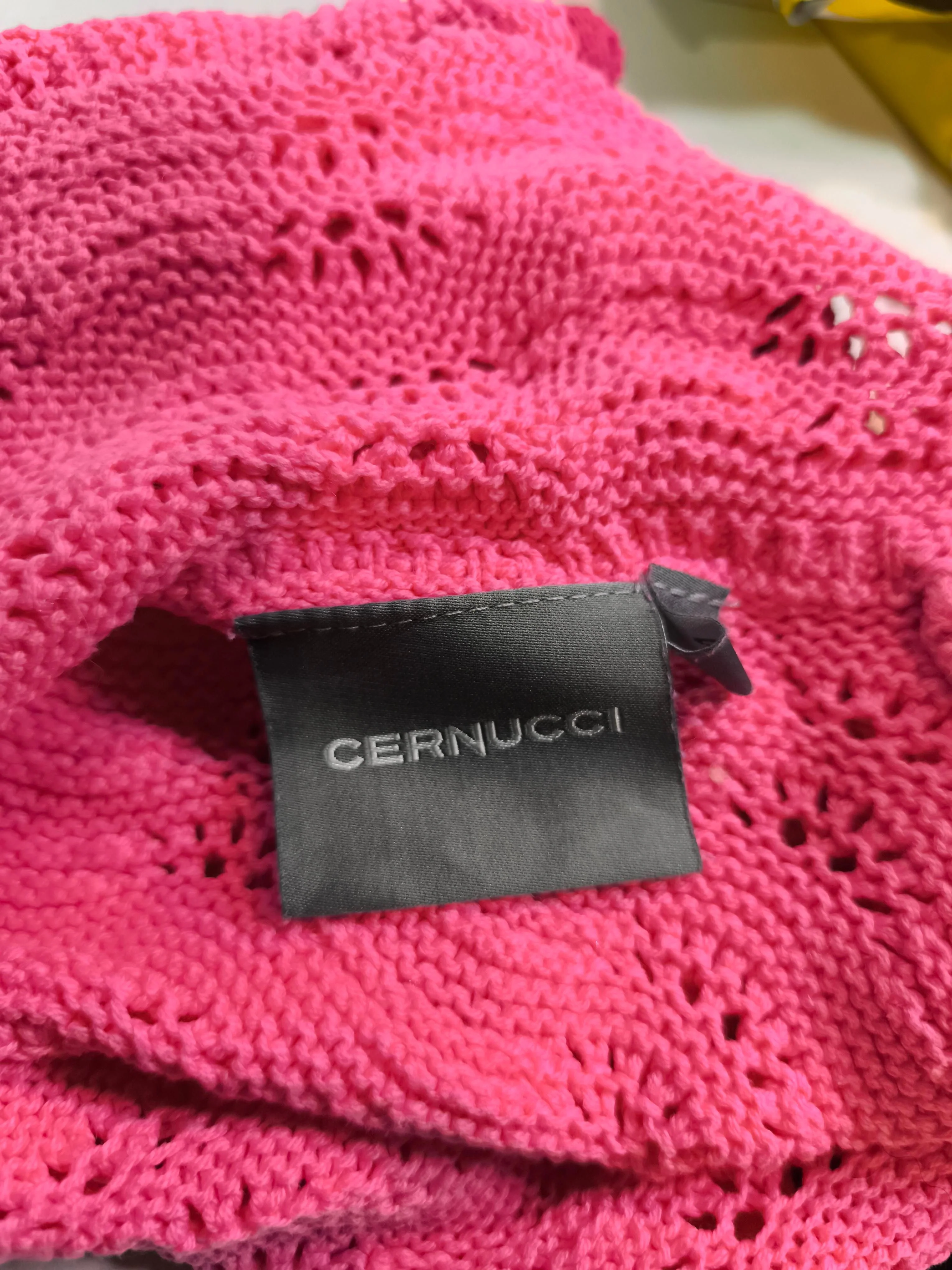 Cernucci Women's Cardigan M Pink 100% Other Collared Cardigan - Image 5