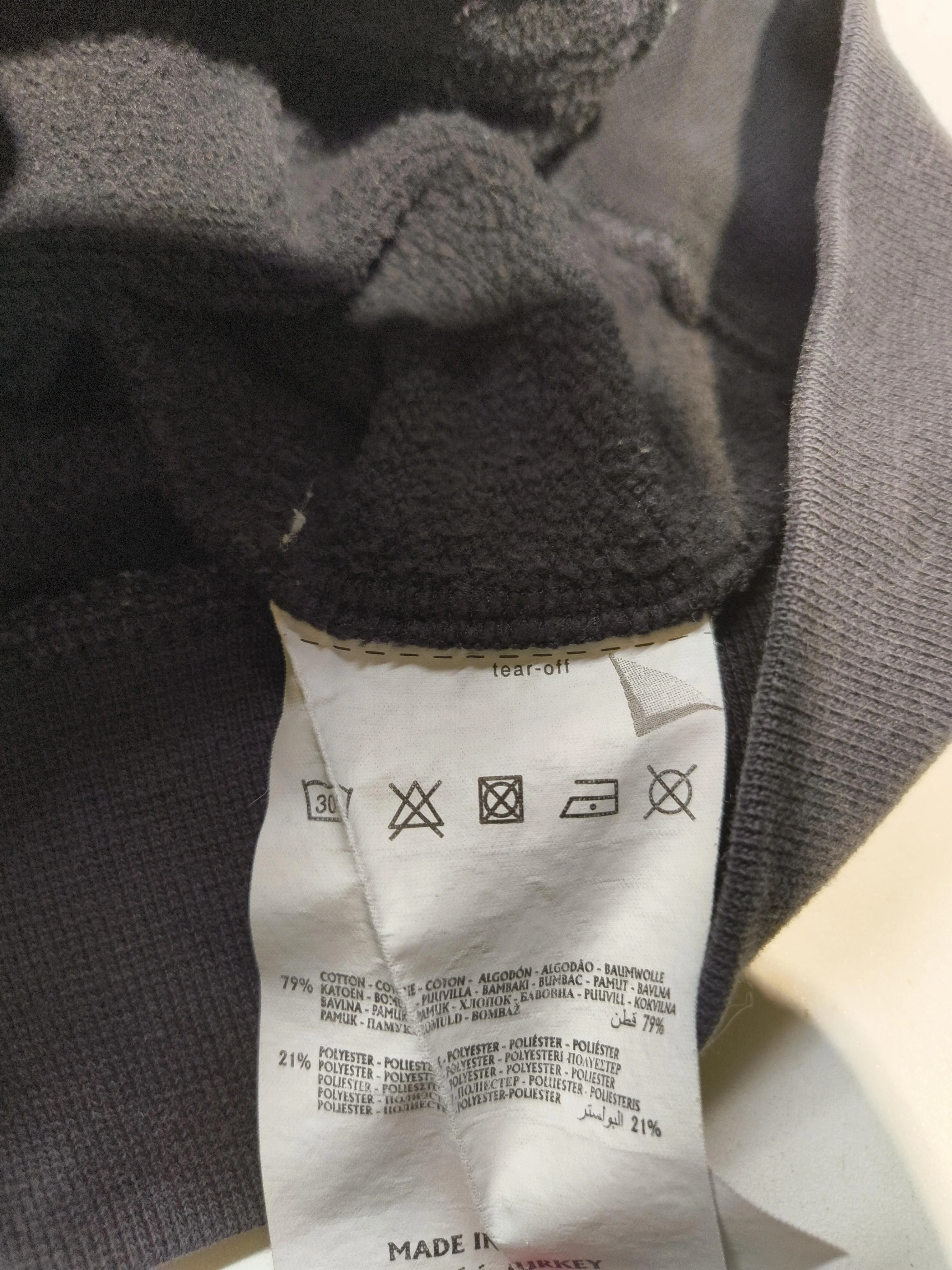 Champion Men's Hoodie M Black Cotton with Polyester Pullover - Image 9