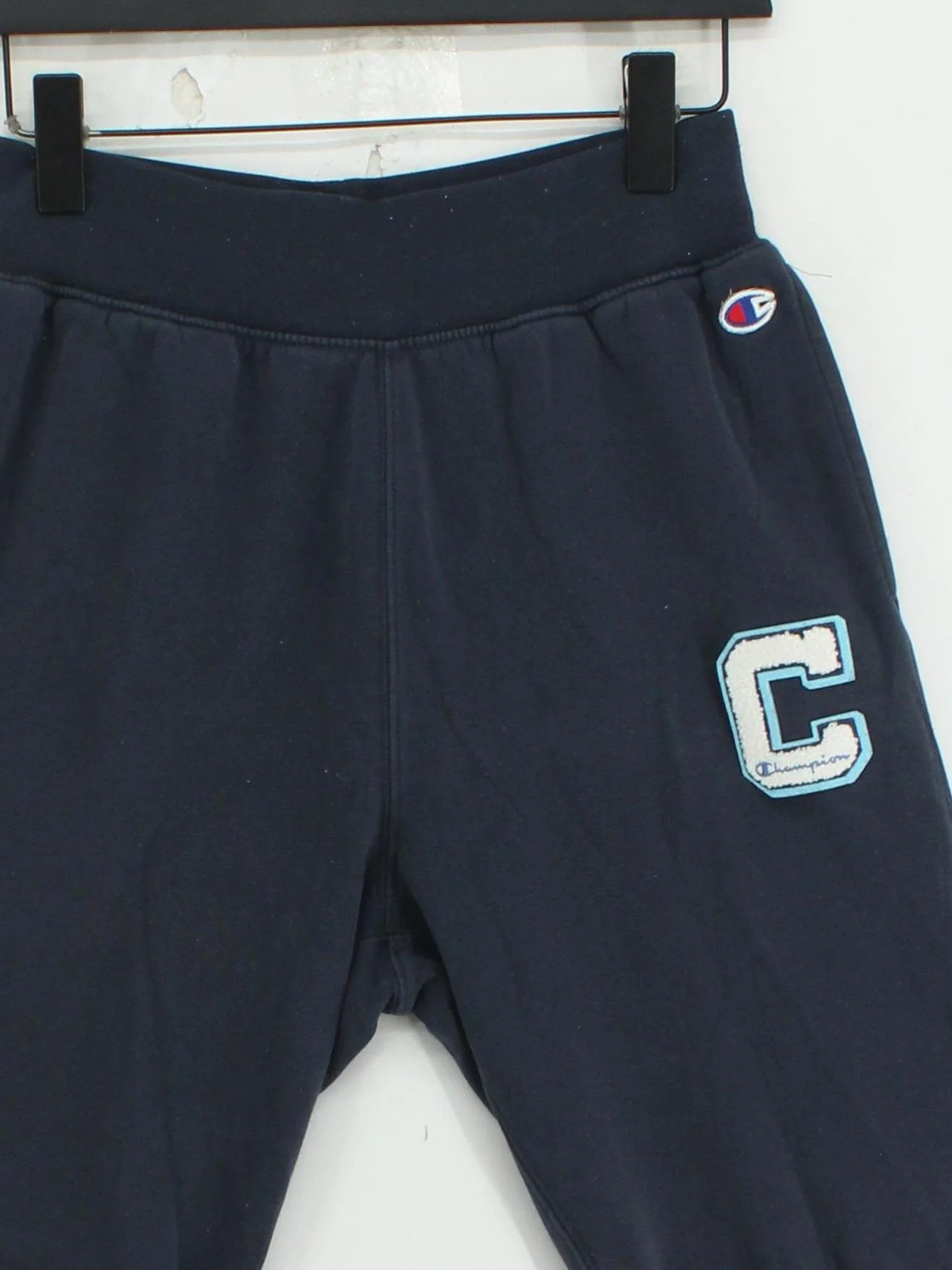 Champion Men's Sports Bottoms M Blue Cotton with Polyester Tapered Sweatpants - Image 3