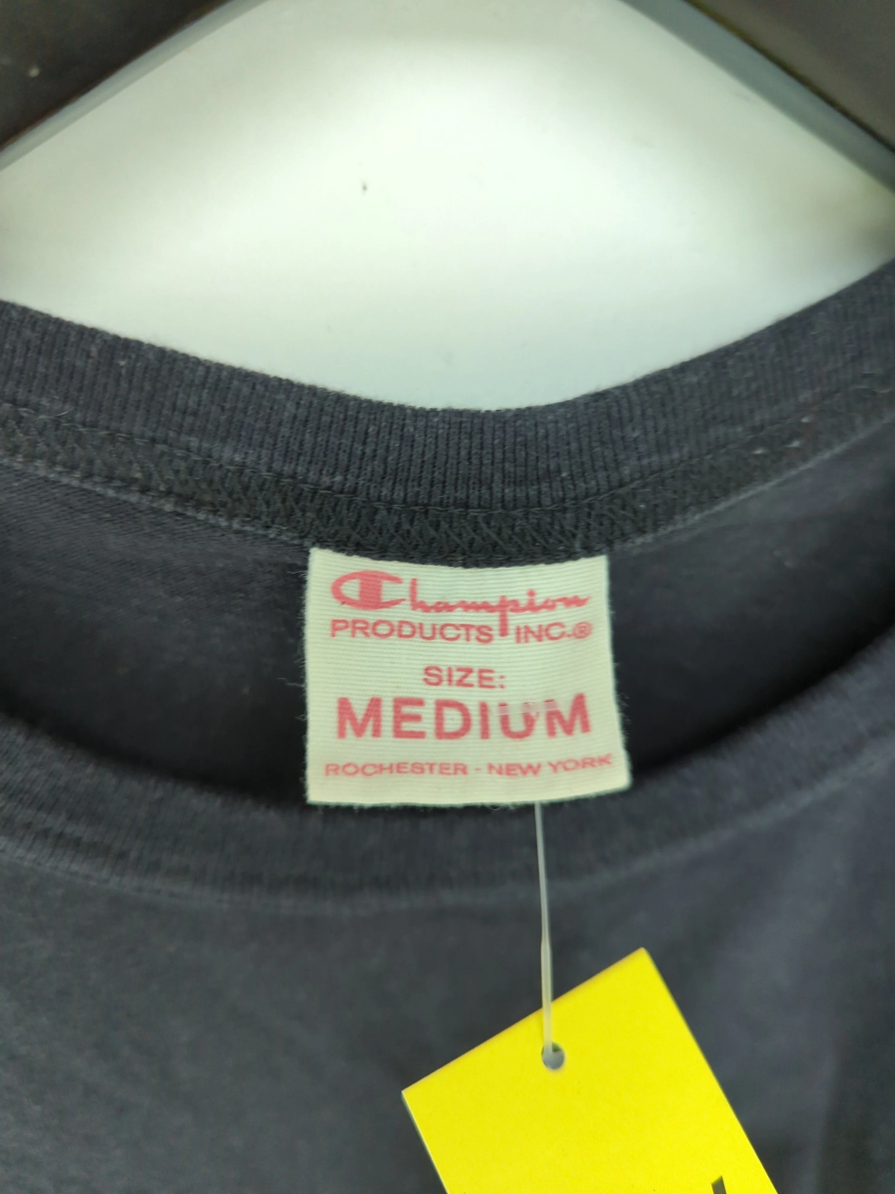 Champion Men's T-Shirt M Black 100% Cotton Basic - Image 5