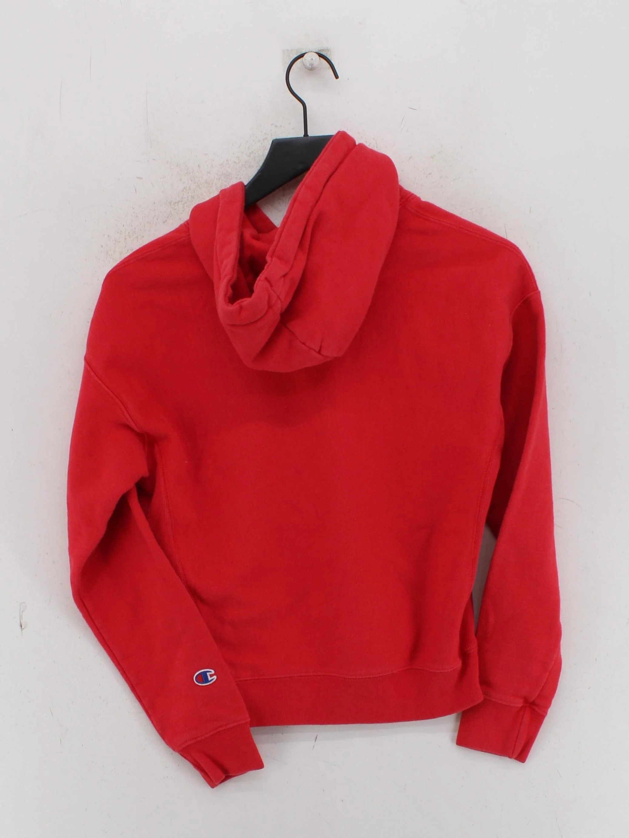 Champion Women's Hoodie S Red Cotton with Polyester Pullover - Image 2