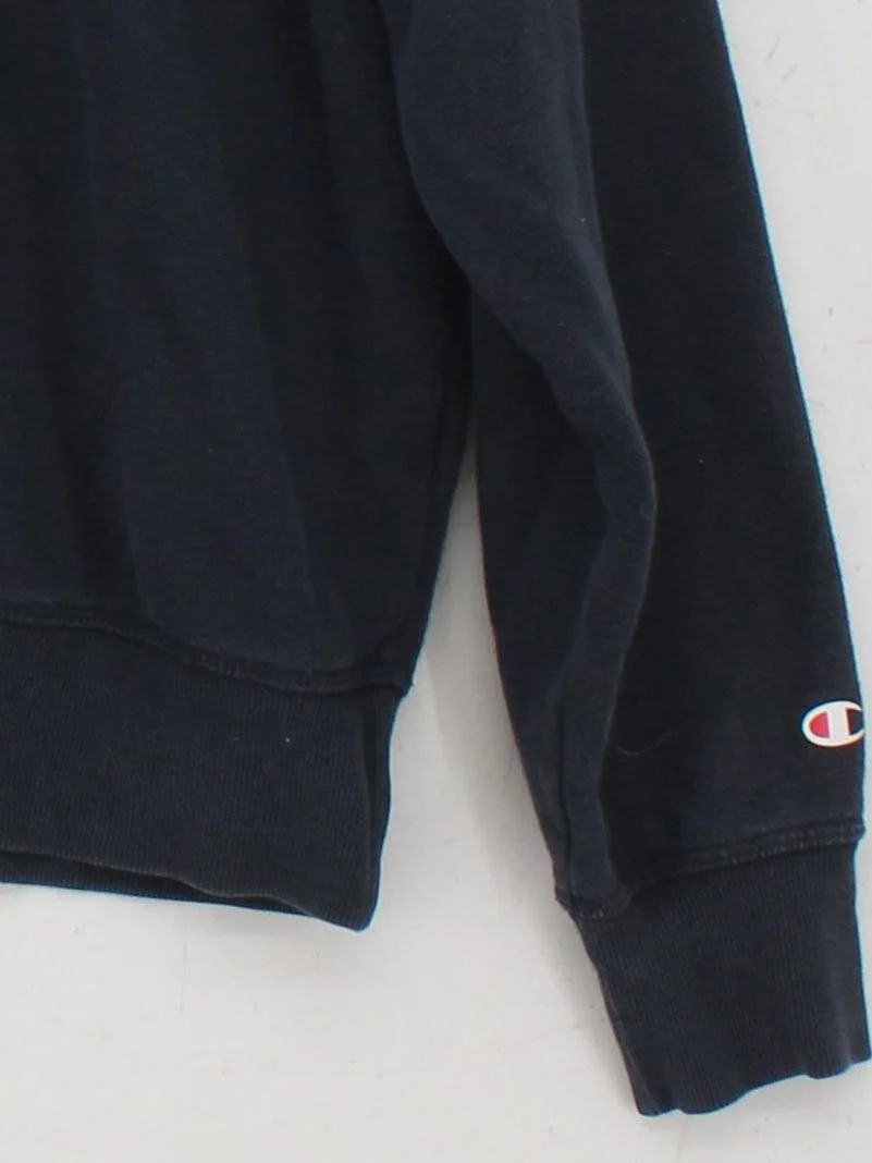 Champion Women's Jumper M Black Cotton with Polyester Mock Neck Pullover - Image 4