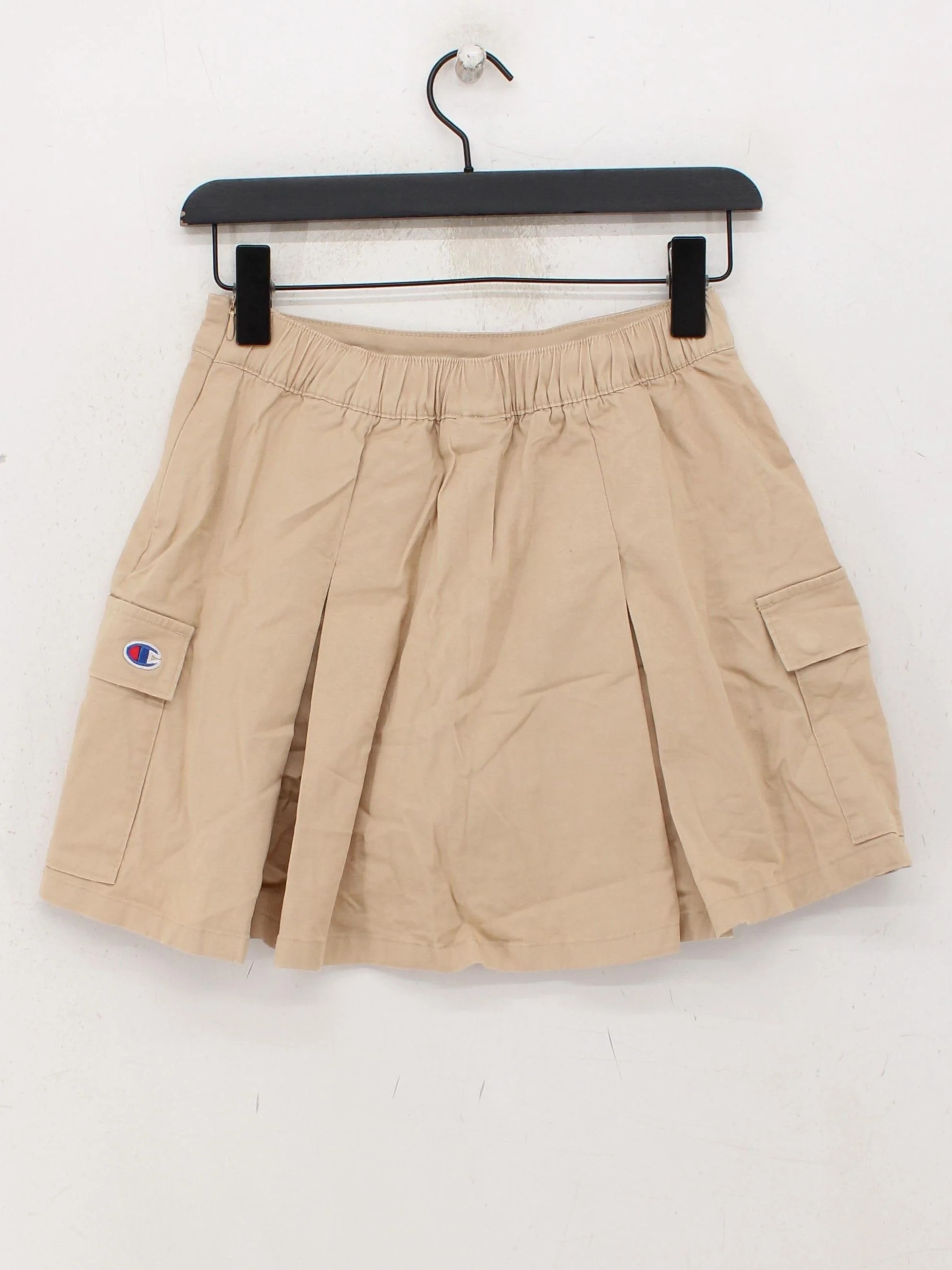Champion Women's Mini Skirt S Tan Cotton with Elastane Short Mini - Image 2