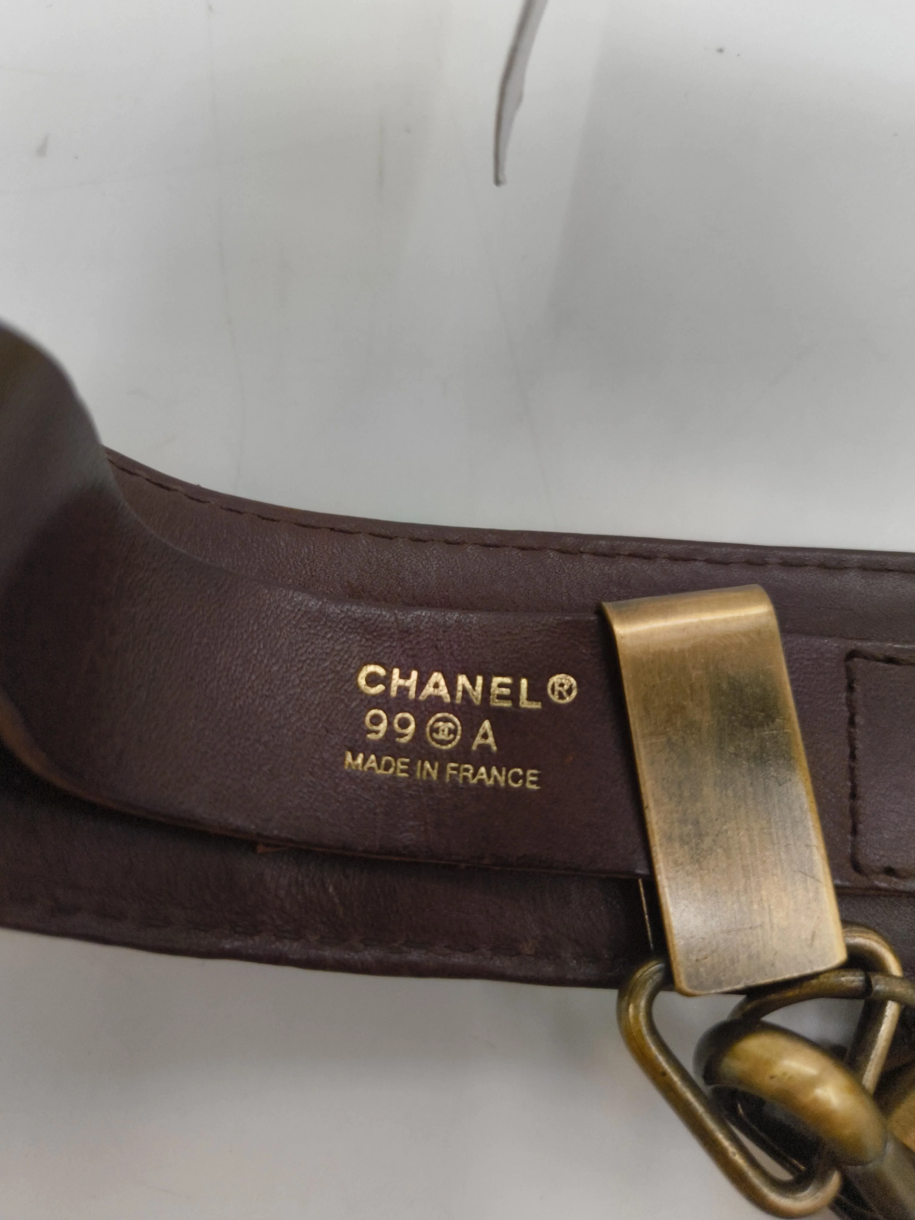 Chanel Women's Belt W 32 in Brown 100% Leather Basic Belt - Image 7