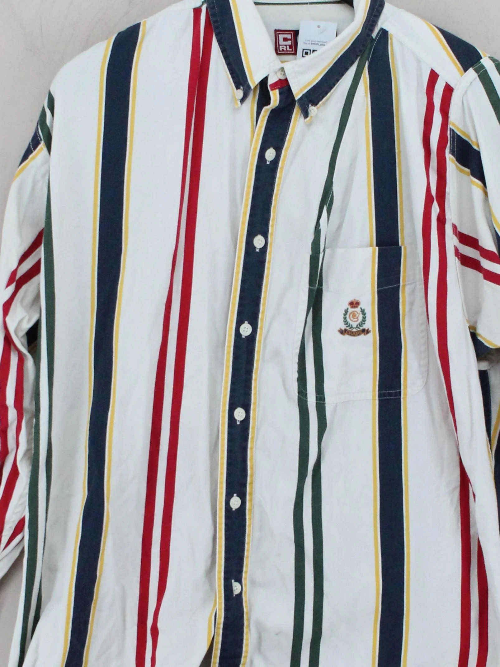 Chaps Ralph Lauren Men's Shirt L Multi Striped 100% Cotton Basic - Image 3