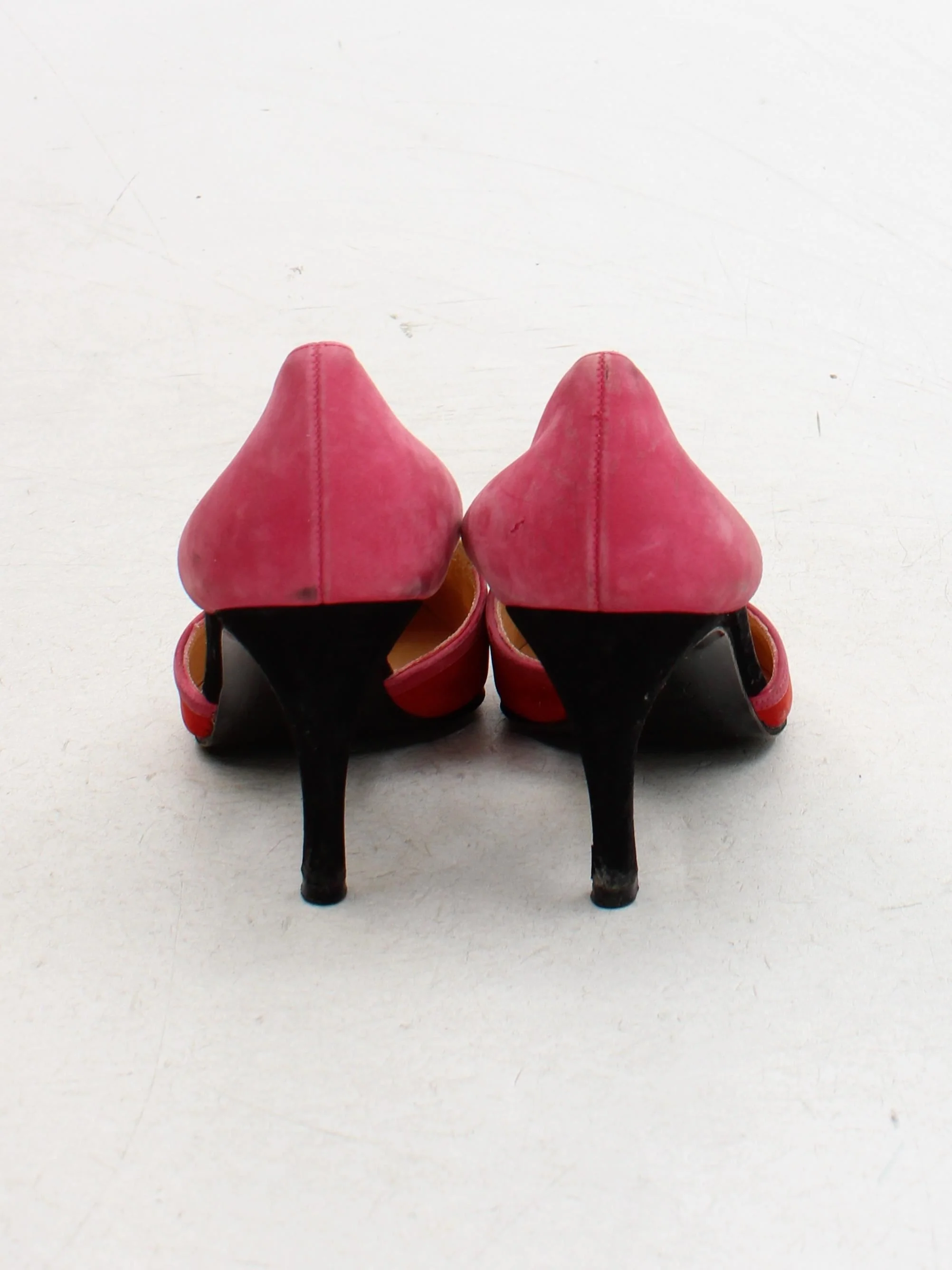 Charles Jourdan Women's Heels UK 6 Multi 100% Suede Court - Image 3