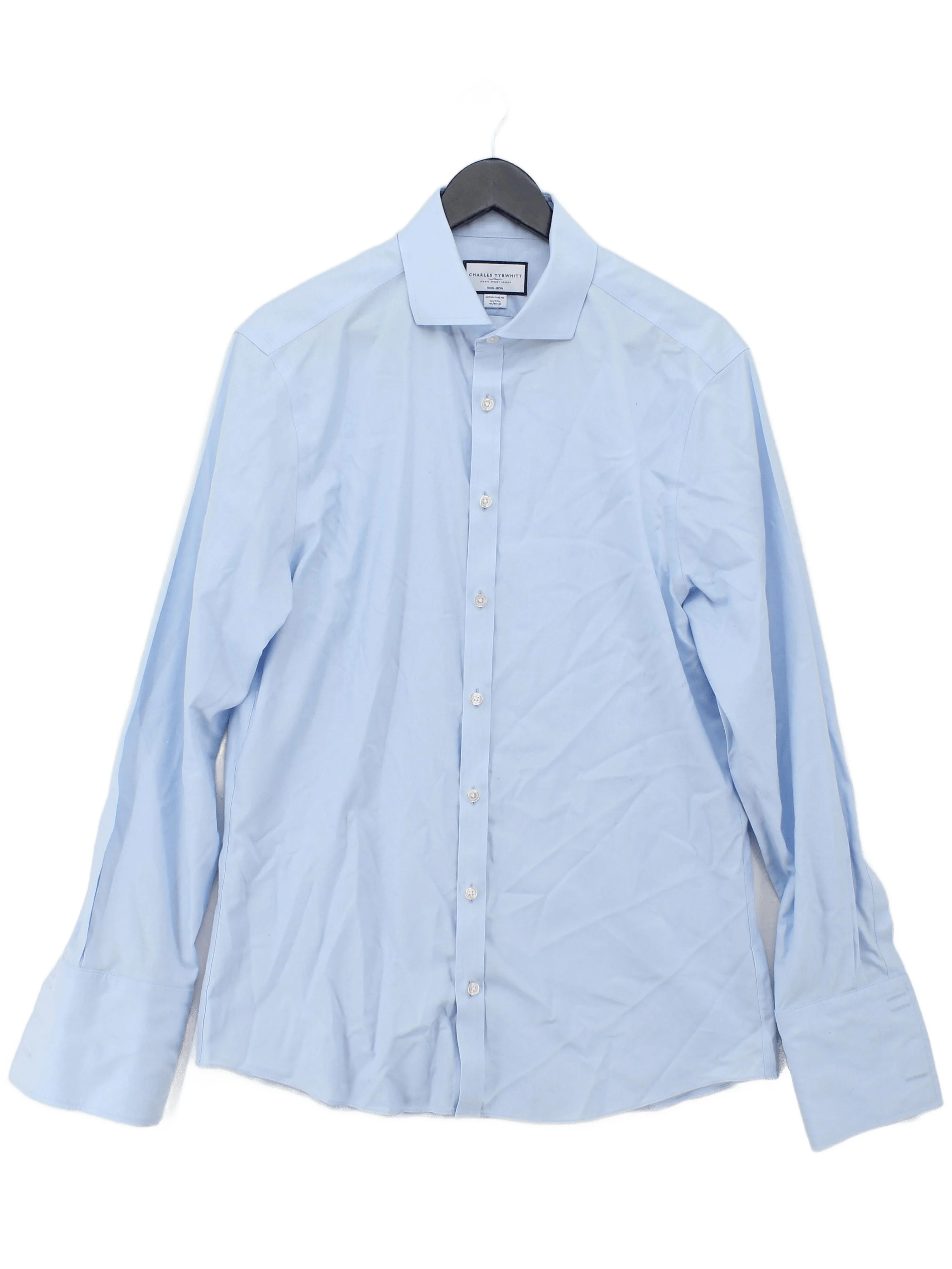 Charles Tyrwhitt Men's Shirt Chest: 41 in Blue 100% Cotton Basic