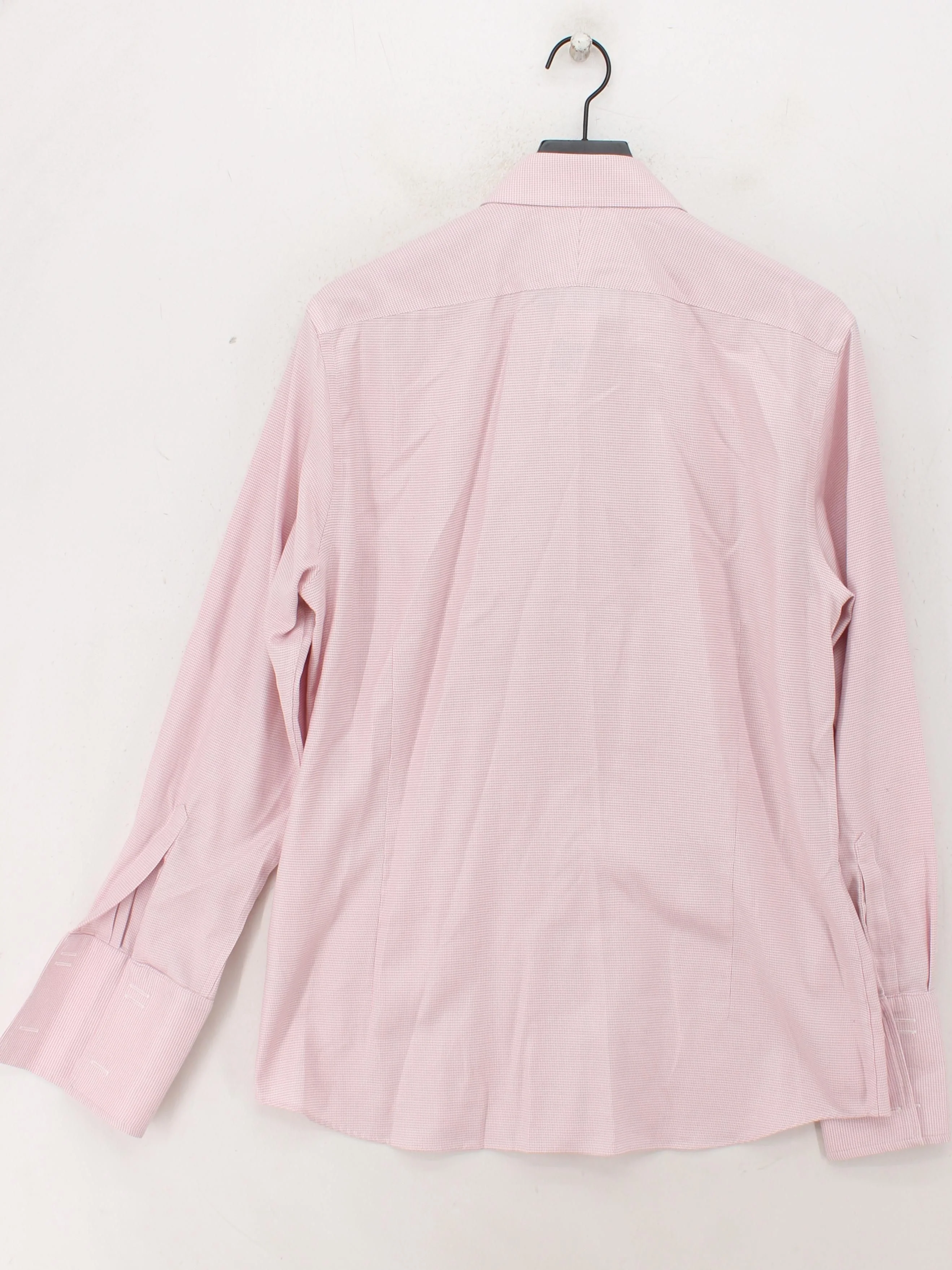 Charles Tyrwhitt Men's Shirt Chest: 42 in Pink Checkered 100% Cotton Basic - Image 2