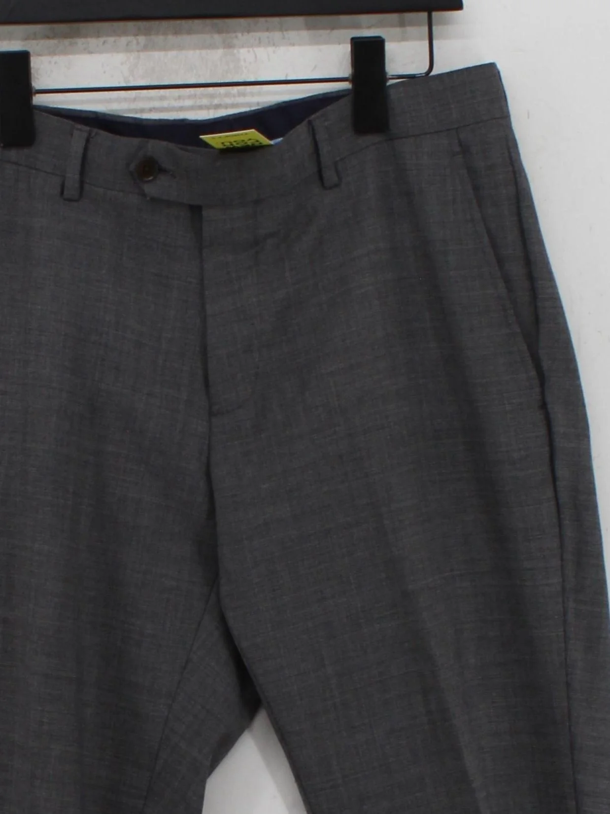 Charles Tyrwhitt Men's Suit Trousers W 32 in Grey 100% Wool Straight Dress Pants - Image 3