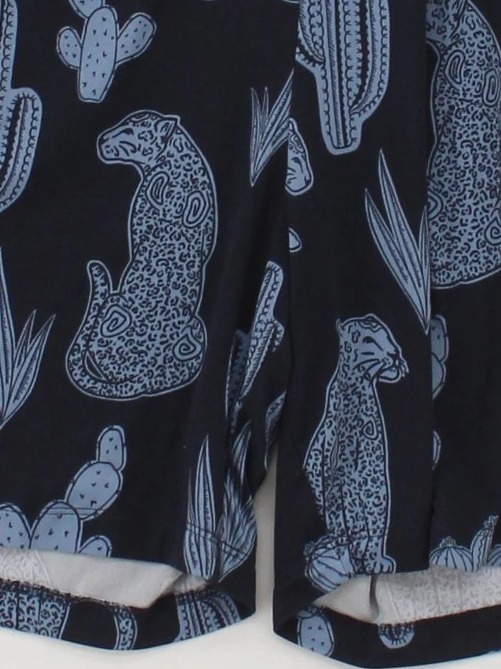 Chelsea Peers Men's Shorts XL Blue Animal Print Polyester with Elastane Sweat - Image 4