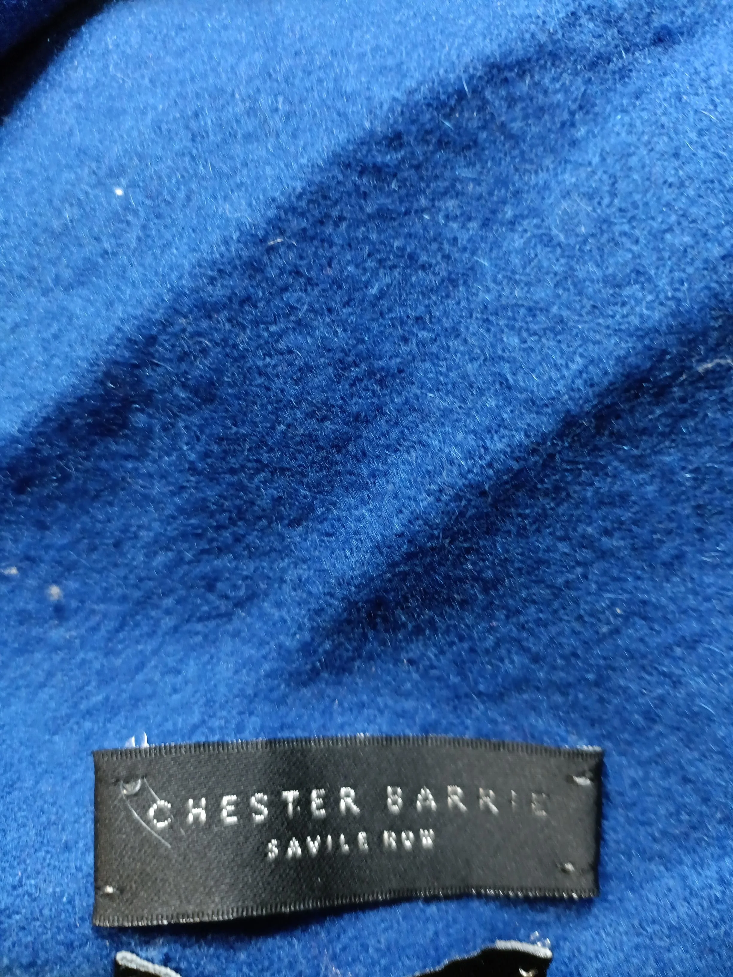 Chester Barrie Men's Scarf Blue 100% Cashmere Scarf - Image 5