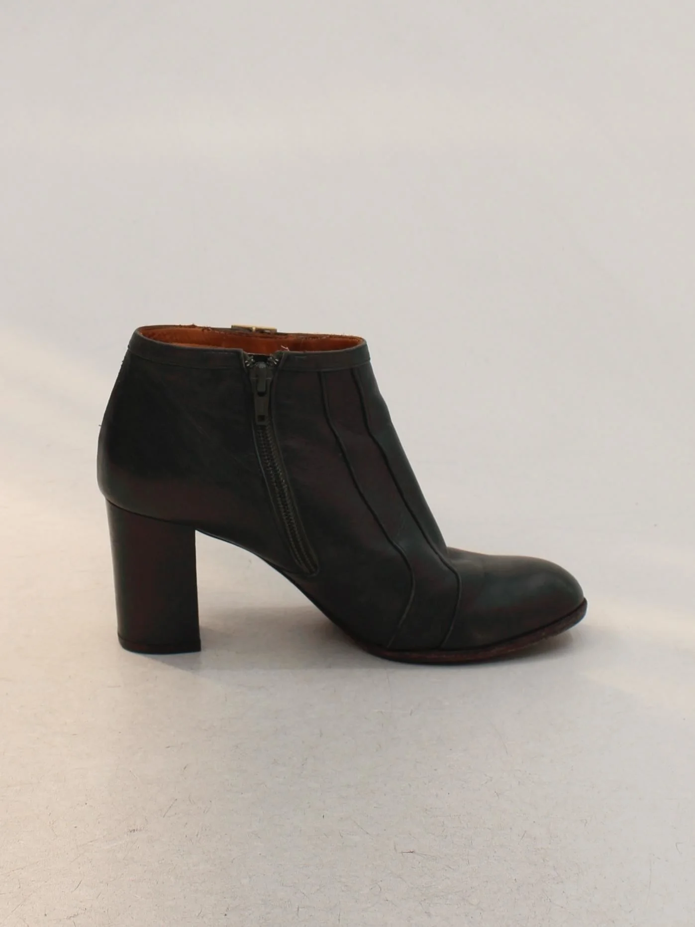 Chie Mihara Women's Boots UK 4 Green 100% Leather Combat - Image 5
