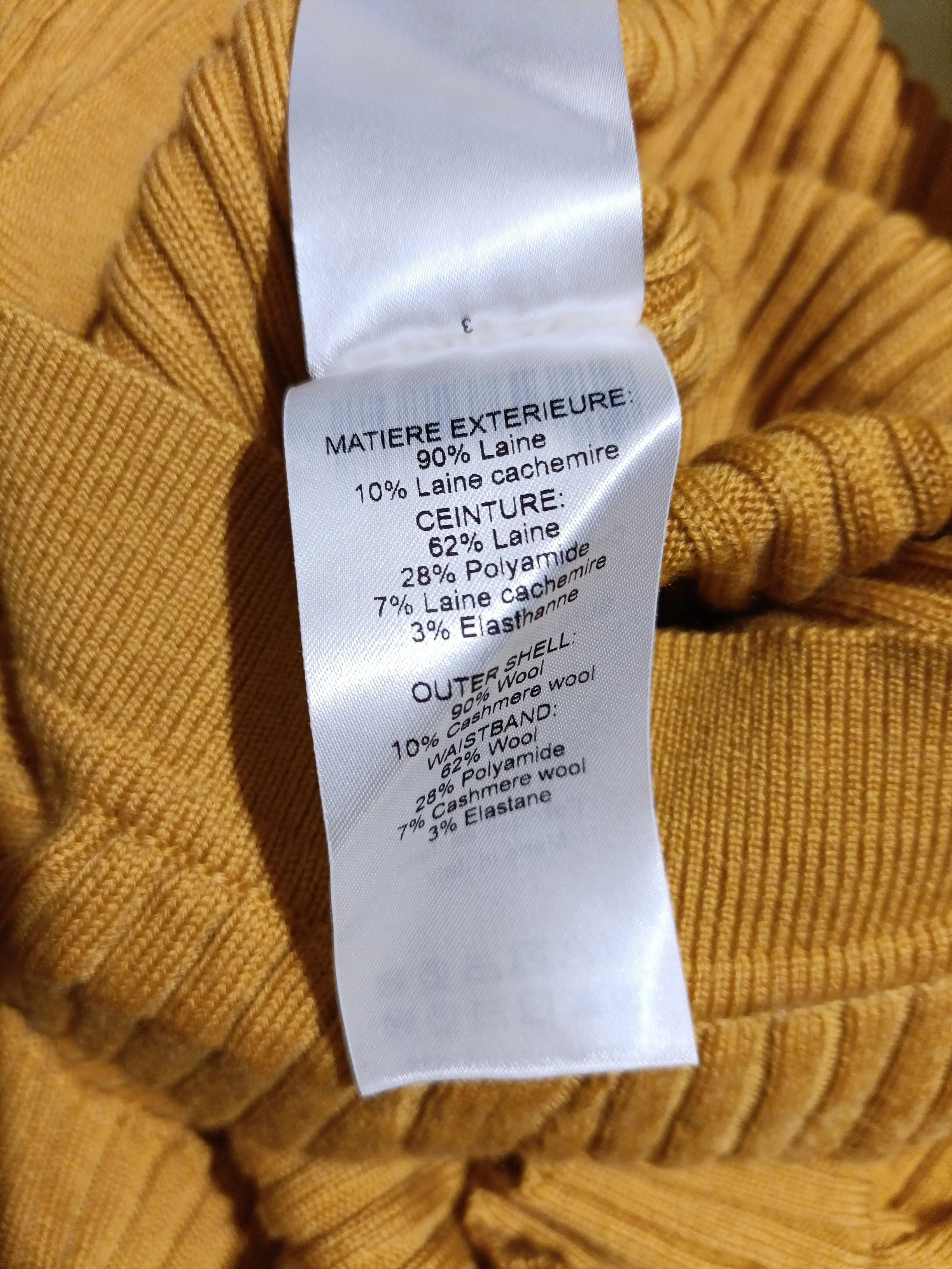 Chloé Women's Midi Skirt S Yellow Wool - Image 6