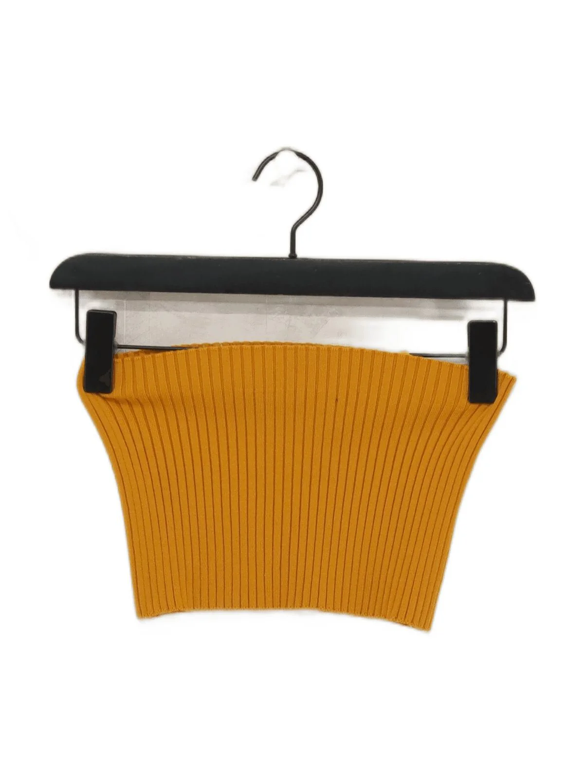 Chloé Women's Top M Yellow Wool with Polyamide, Cashmere, Elastane Cropped