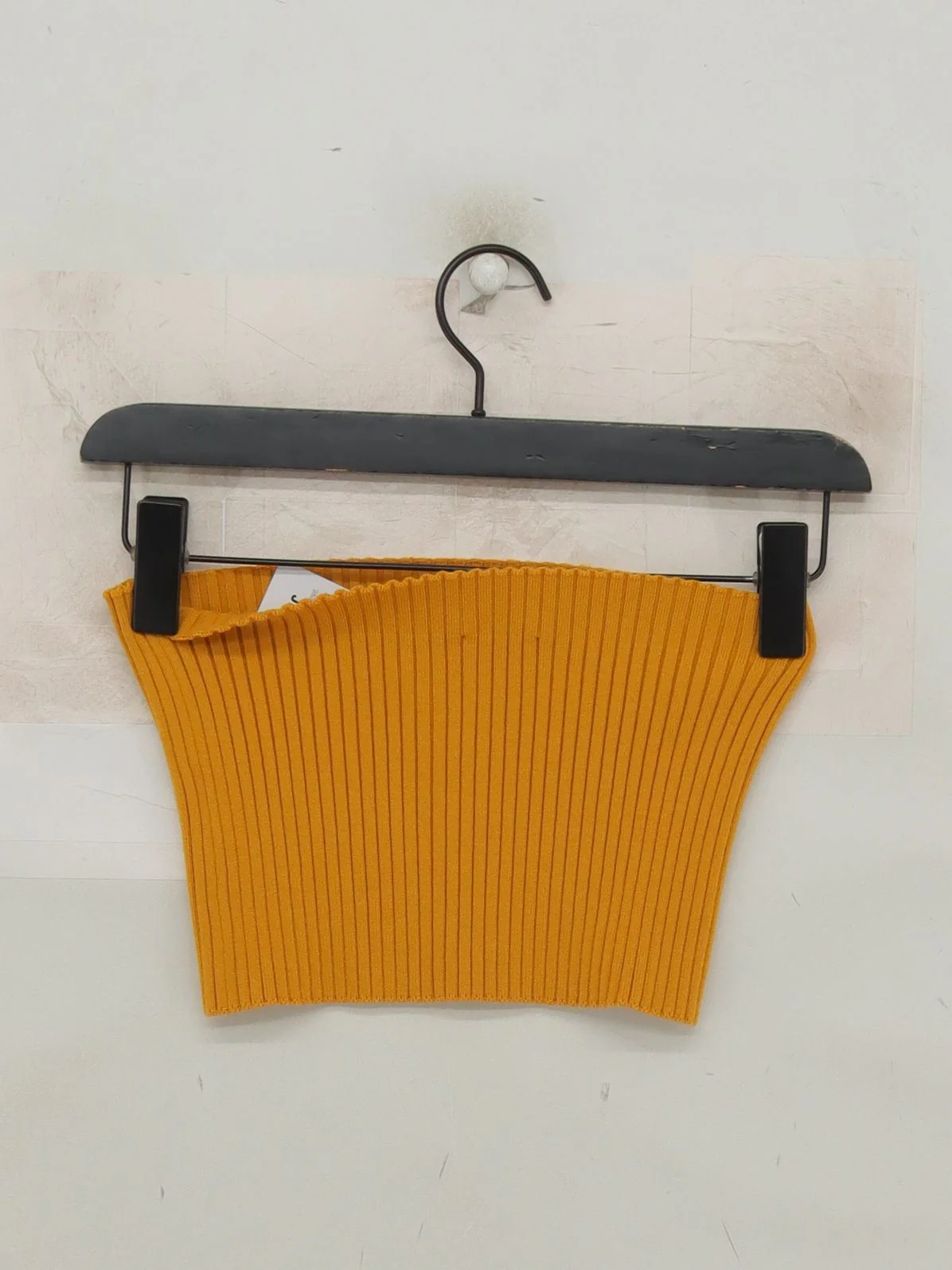 Chloé Women's Top M Yellow Wool with Polyamide, Cashmere, Elastane Cropped - Image 2