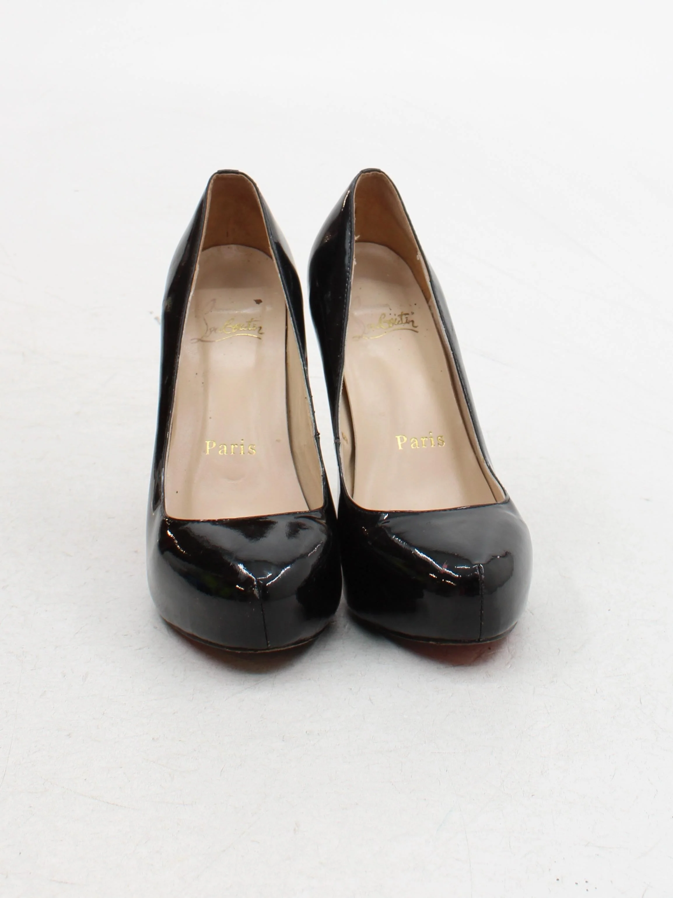 Christian Louboutin Women's Heels UK 6 Black 100% Leather Court - Image 2