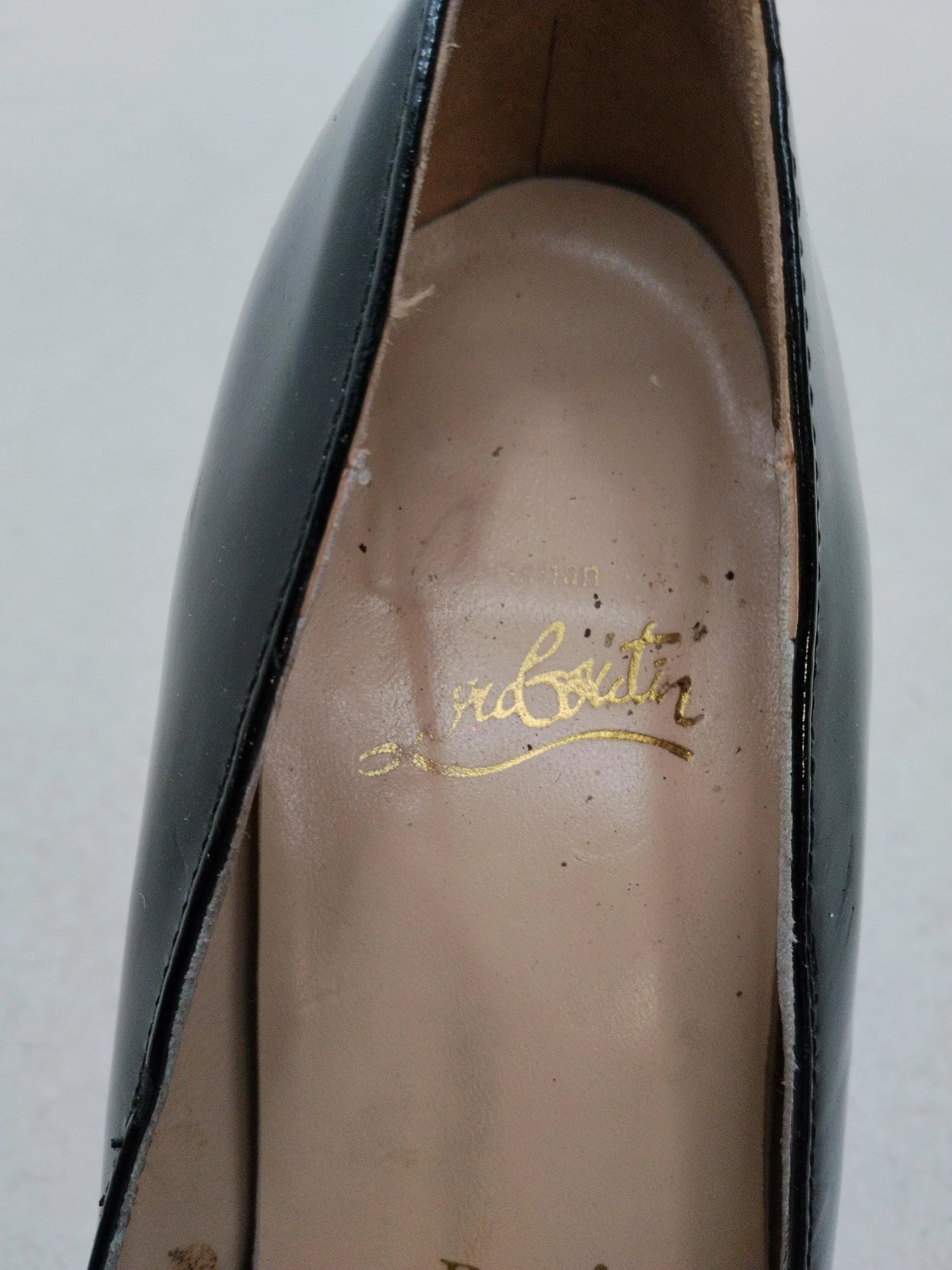 Christian Louboutin Women's Heels UK 6 Black 100% Leather Court - Image 6