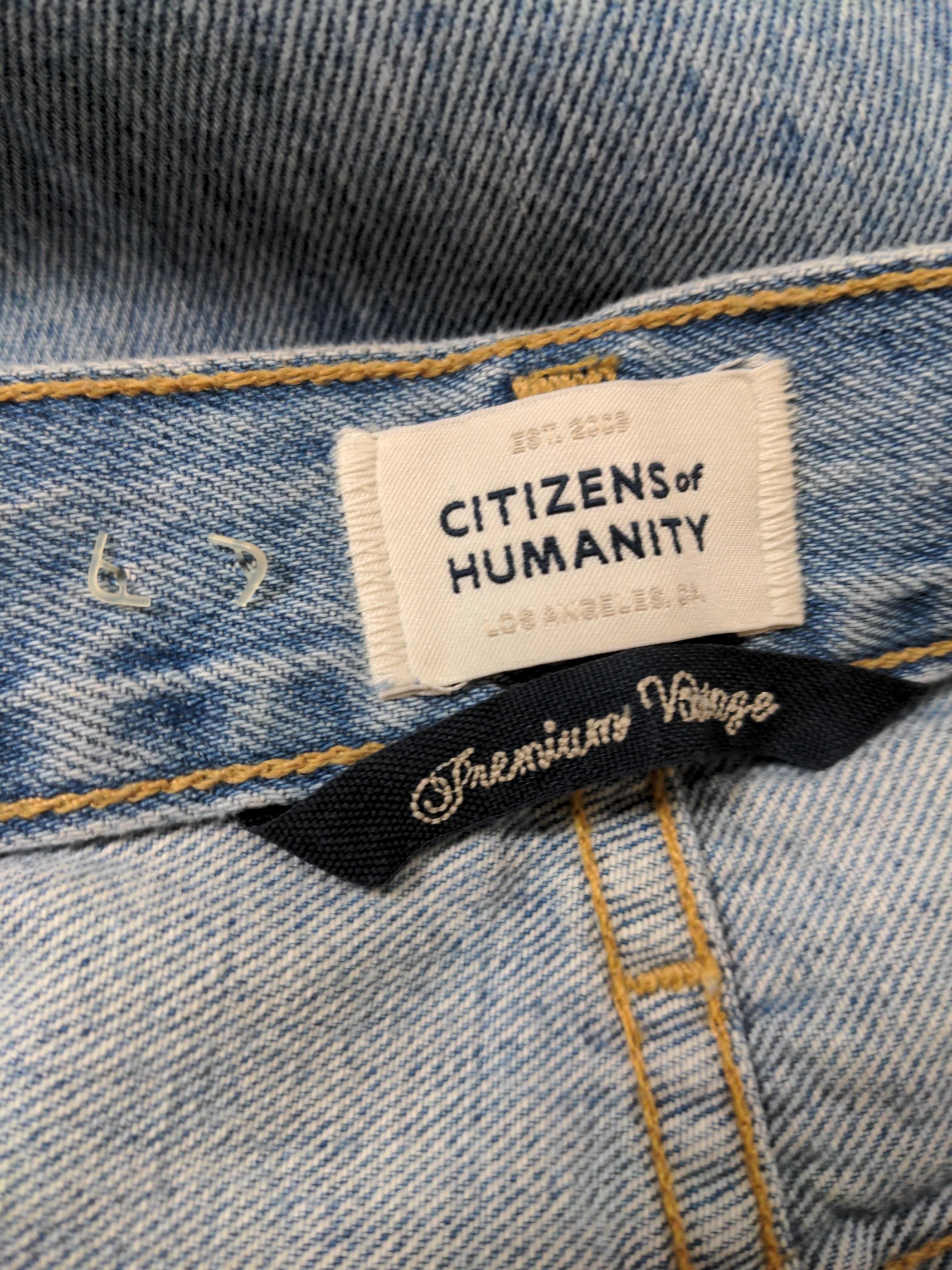 Citizens Of Humanity Women's Jeans W 28 in Blue 100% Cotton Wide-Leg - Image 5