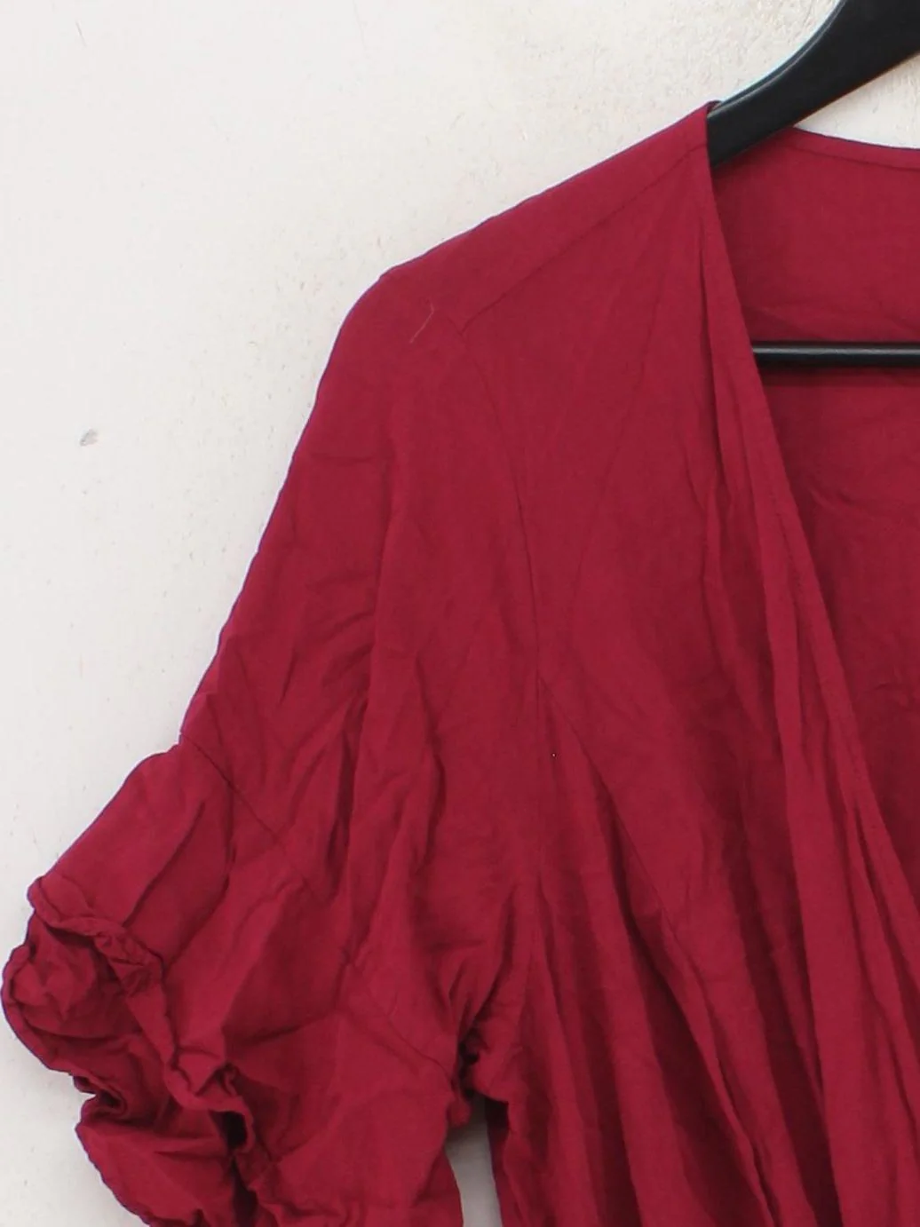 City Chic Wrap Mini Dress M in Red - Image 4