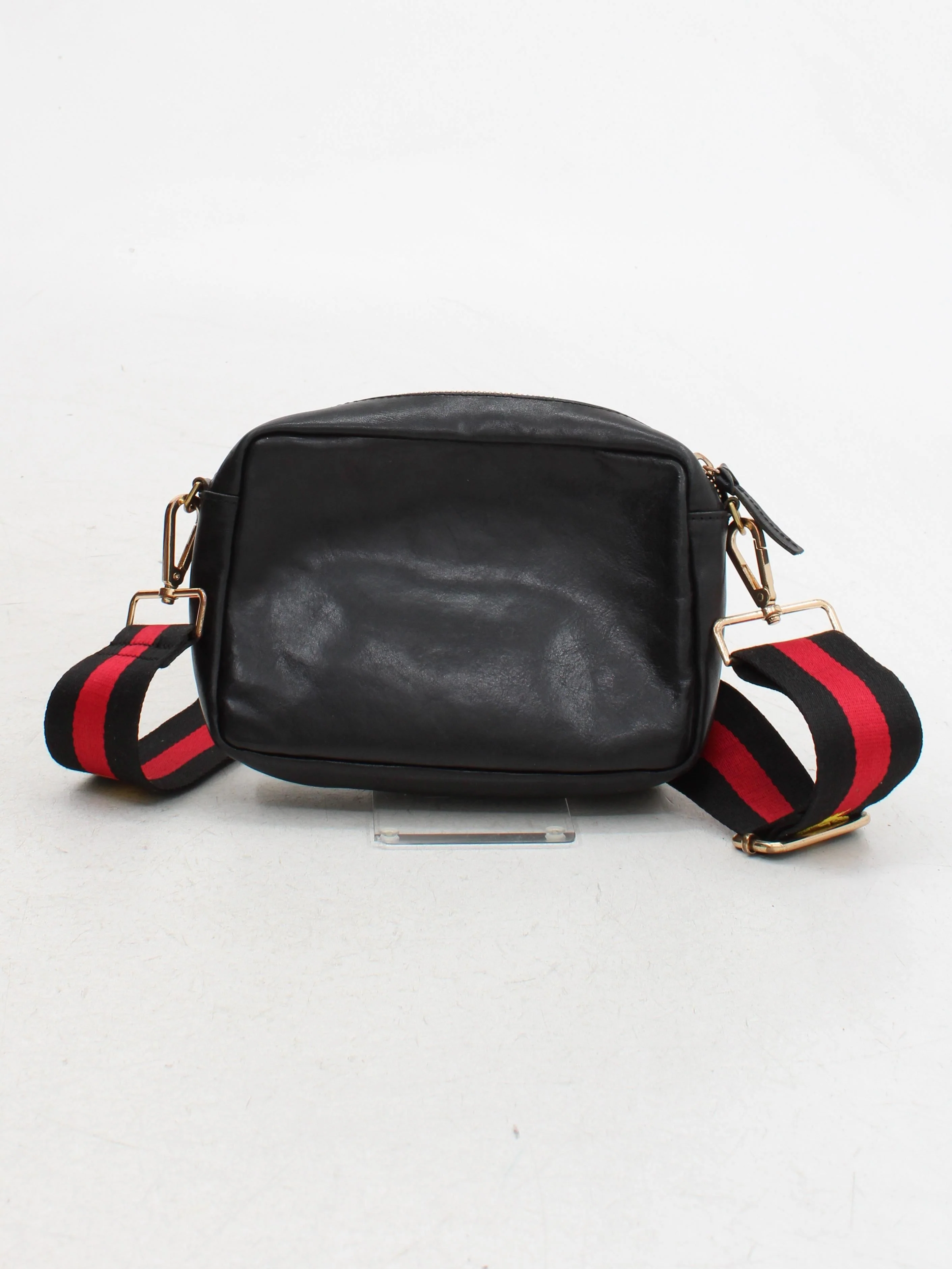 Clare V. Women's Bag Black Animal Print 100% Leather Crossbody - Image 2