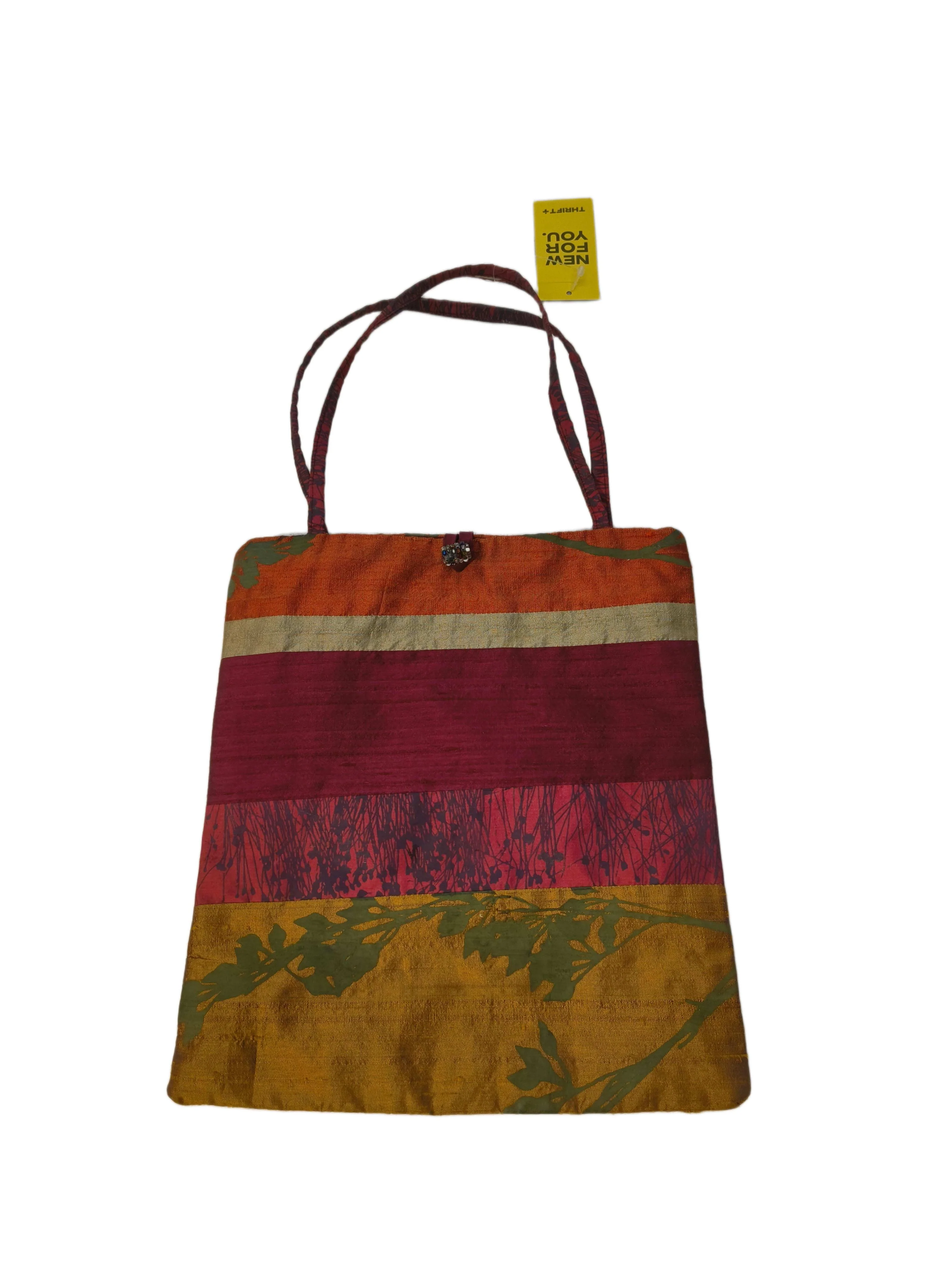 Clarissa Hulse Women's Bag Multi Floral 100% Silk Tote