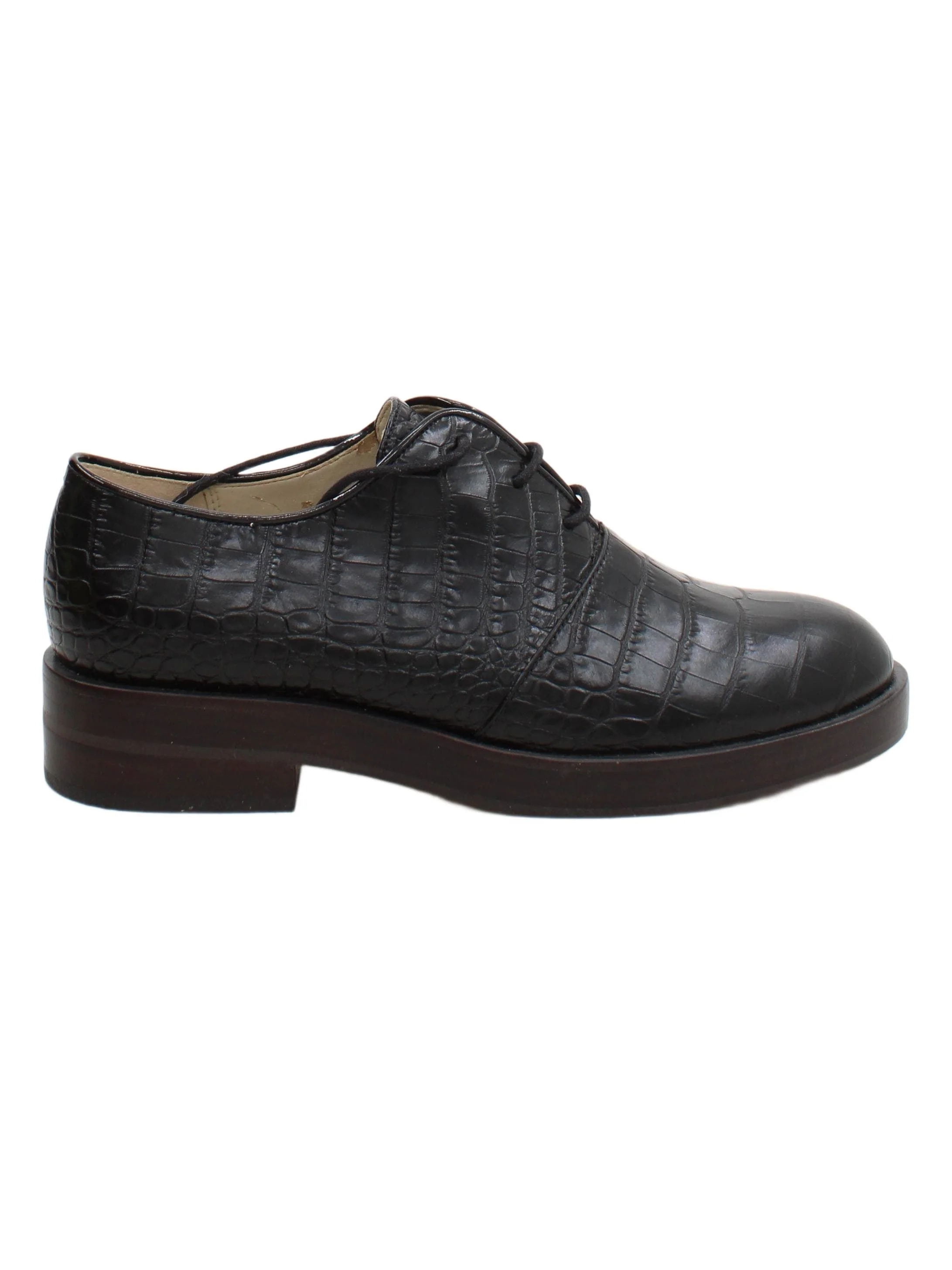 Clarks Men's Formal Shoes UK 5 Black Animal Print 100% Leather Brogue